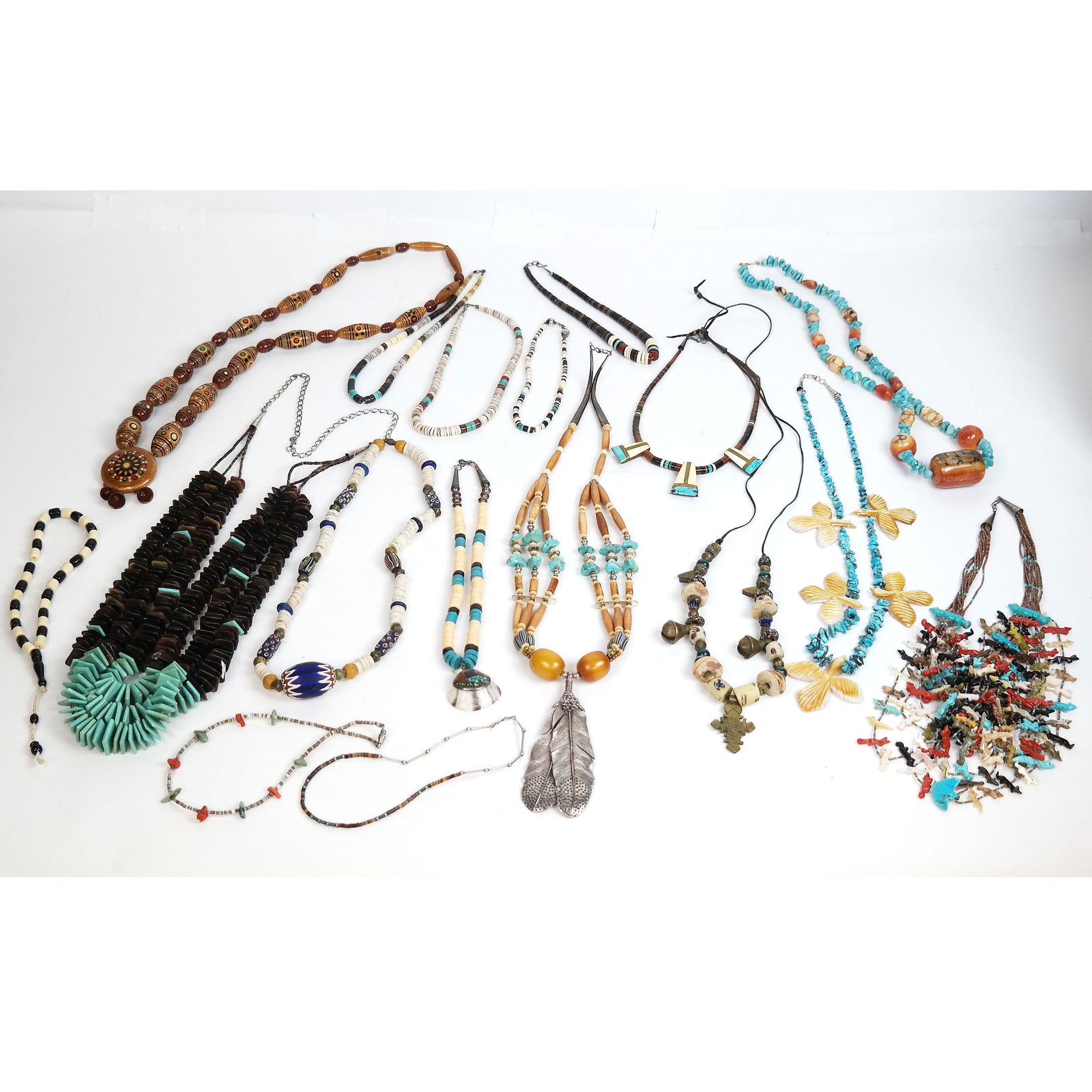Fourteen Assorted Ethnic Necklaces (1 of 19)