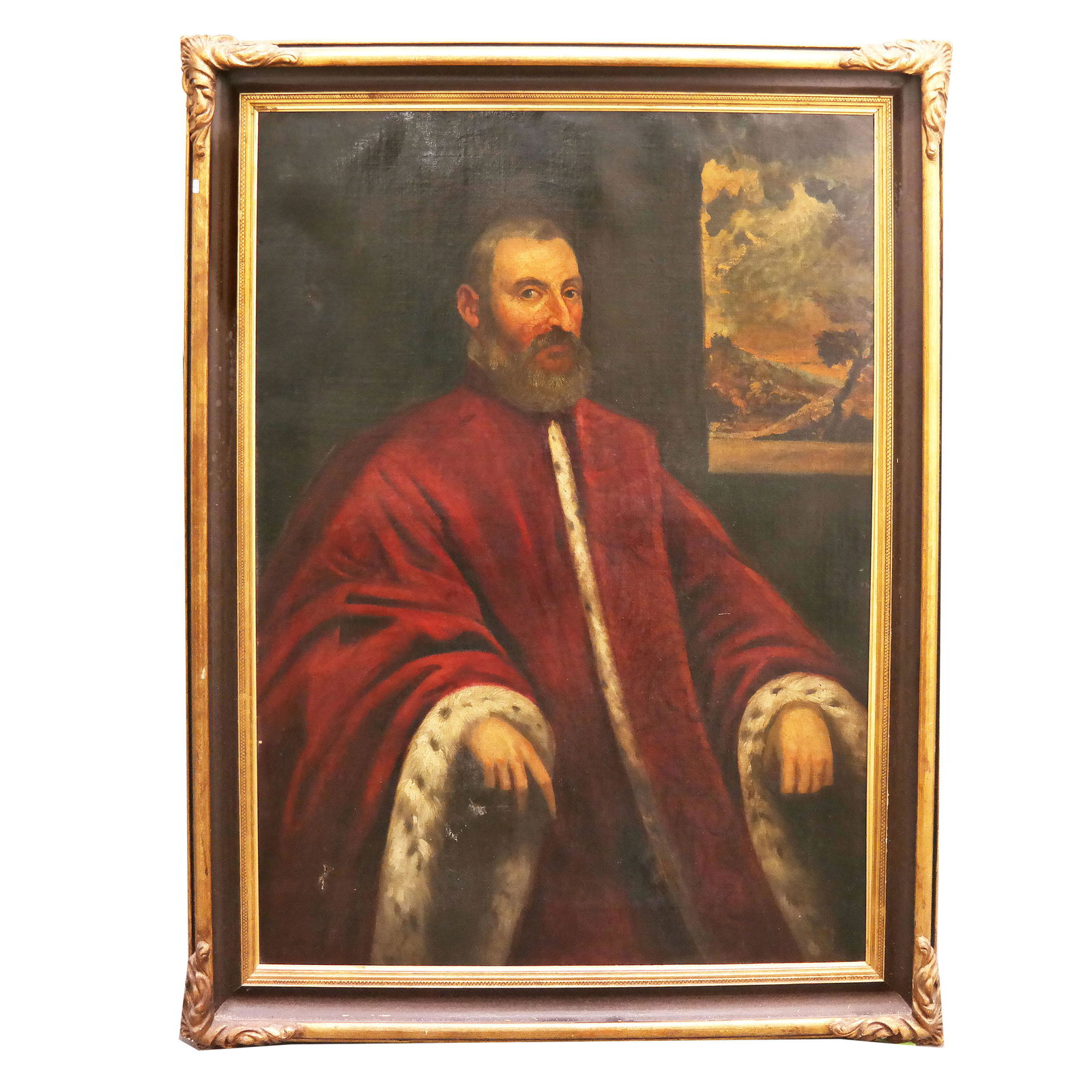 17th C. Italian School: Doge Portrait - Painting (1 of 8)