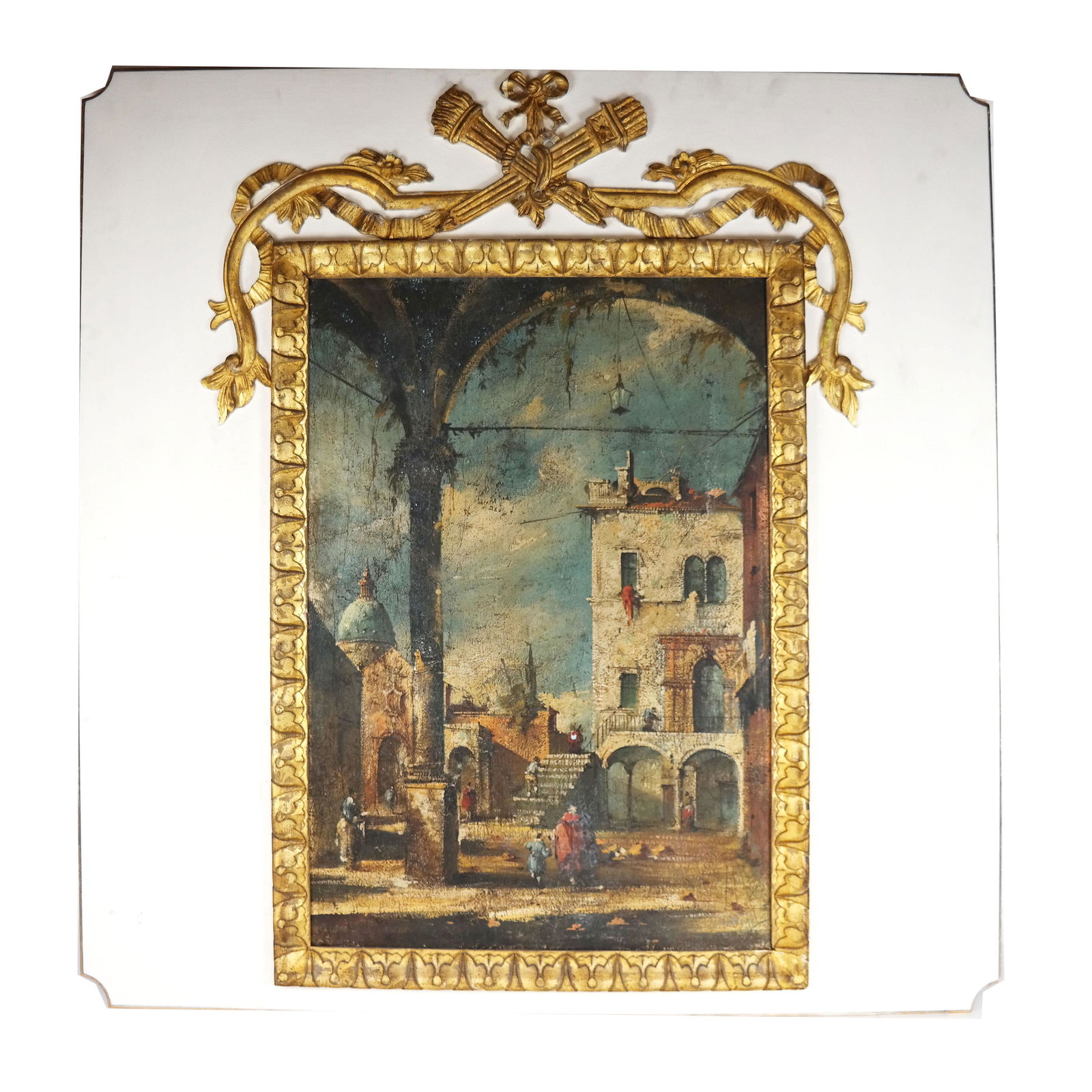 20th C. Oil on Canvas - Italian Village - Painting (1 of 10)