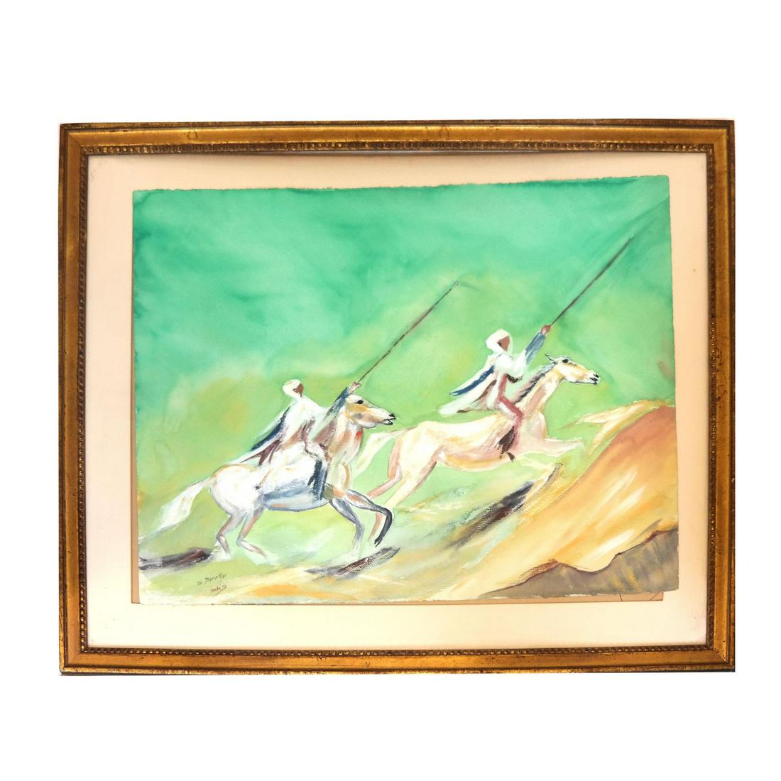 NABI: Arabian Horses - W/C Painting (1 of 6)