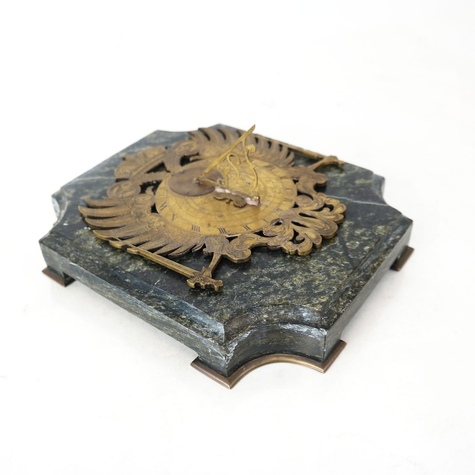 Continental Etched Brass Sundial (1 of 8)