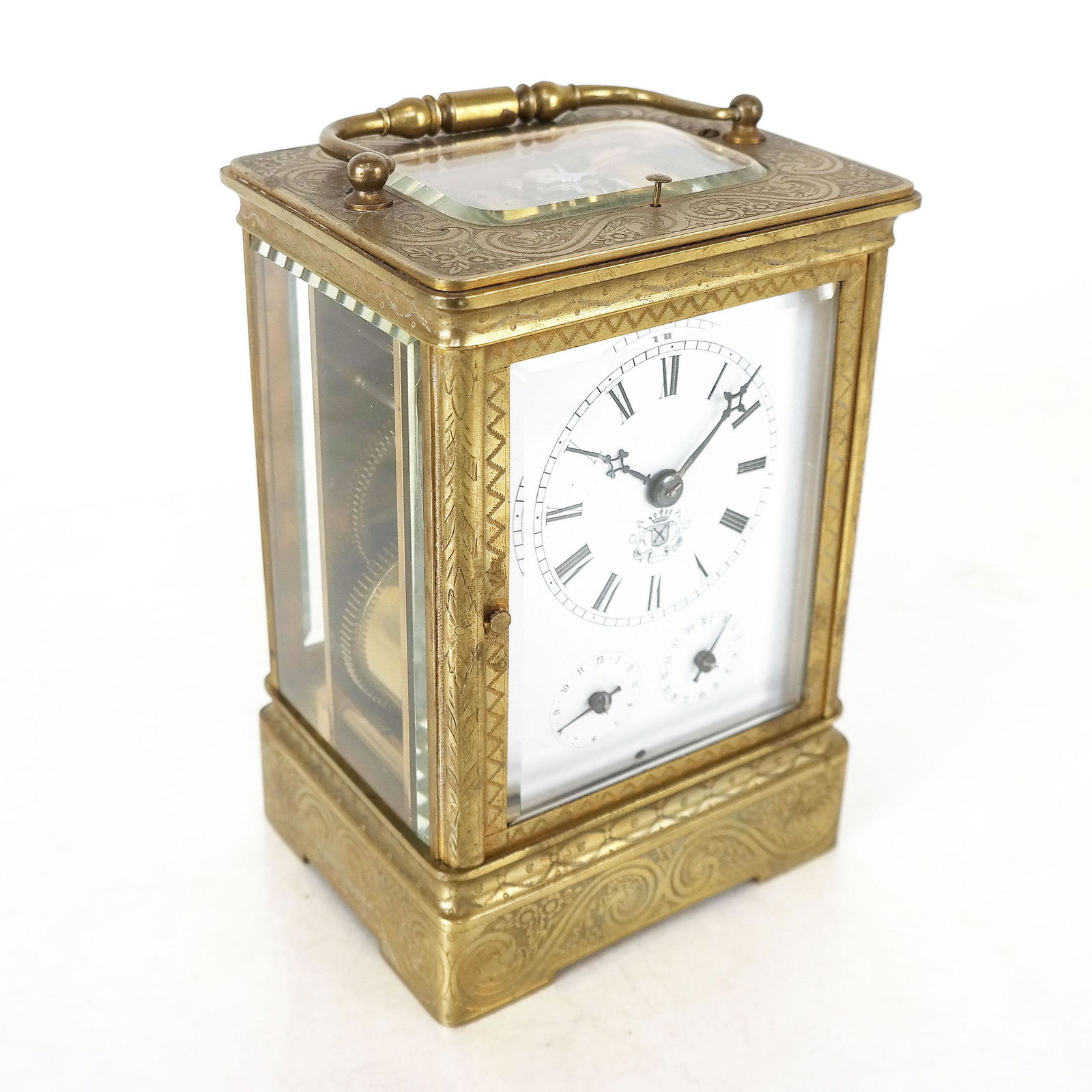 English Brass Grand Sonnerie Carriage Clock (1 of 11)