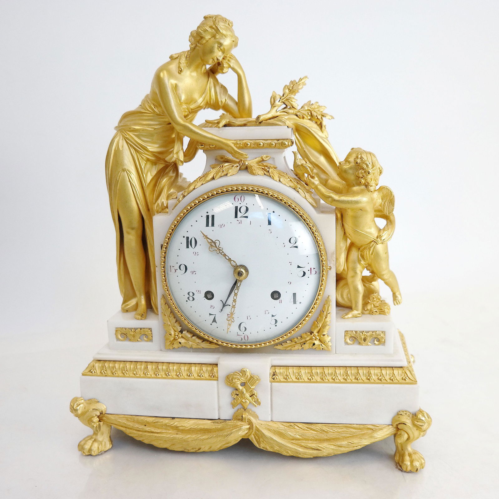19th C. Louis XVI-Style Mantel Clock (1 of 10)