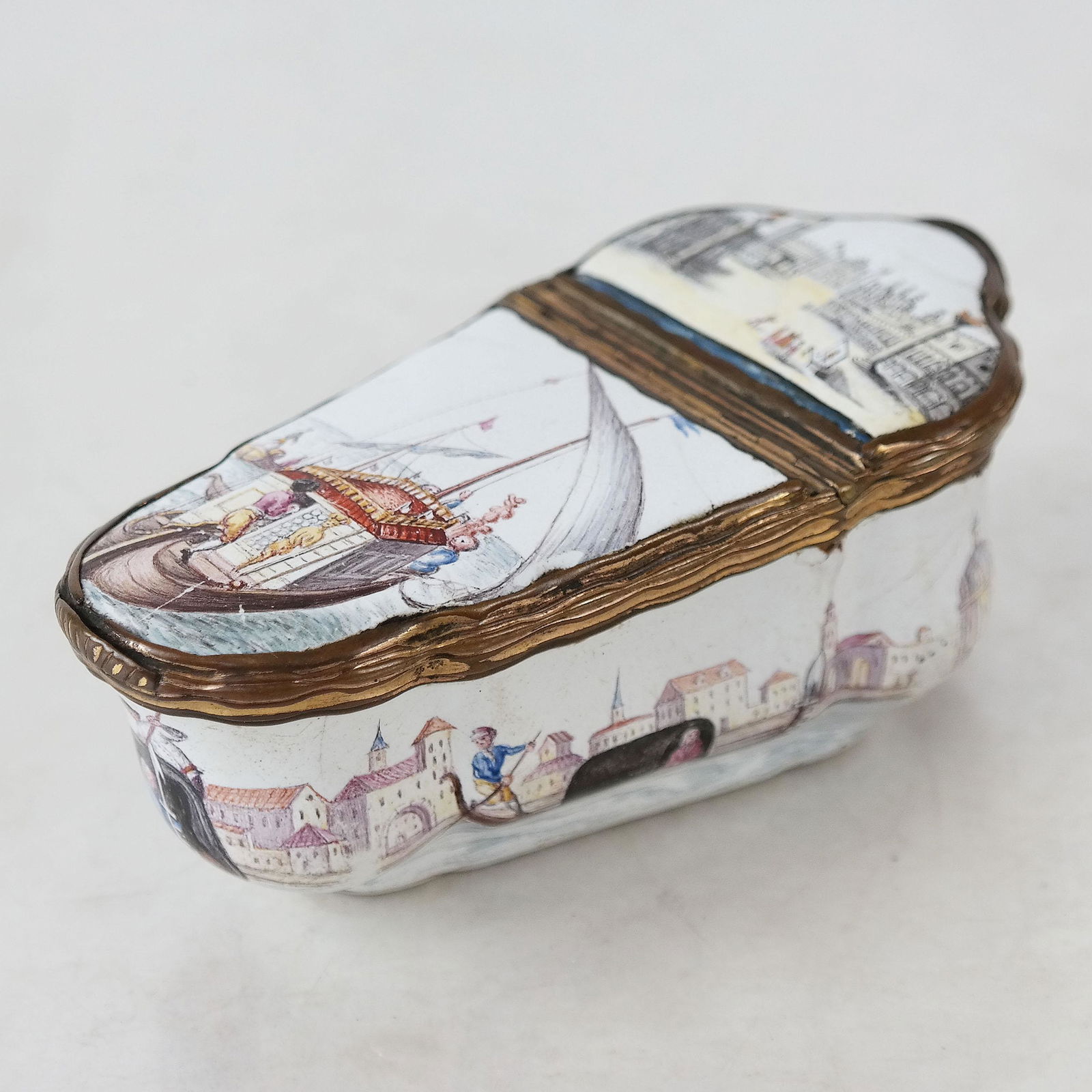 18th-19th C. Continental Enamel Snuff Box (1 of 7)