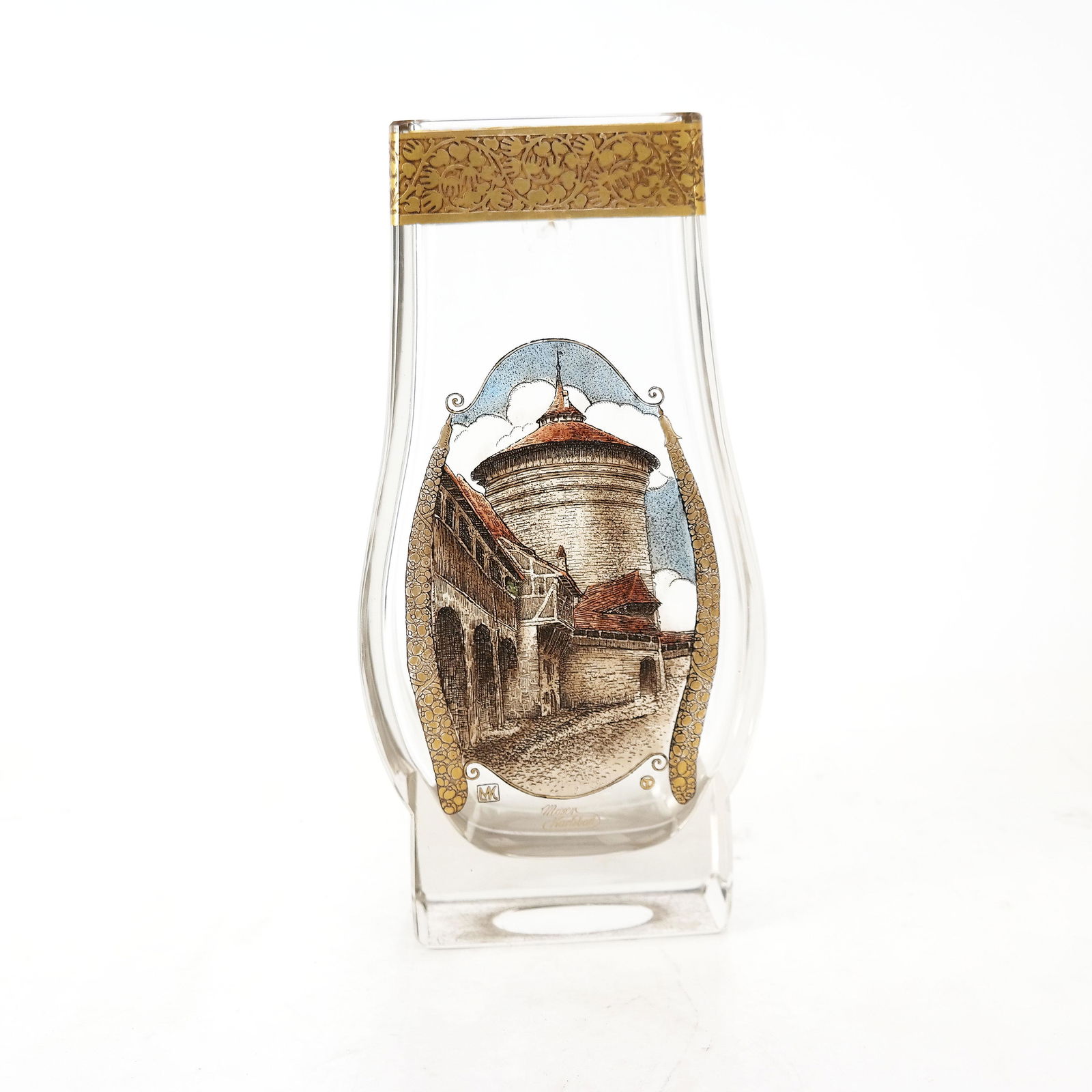 Moser Etched Glass Vase (1 of 8)