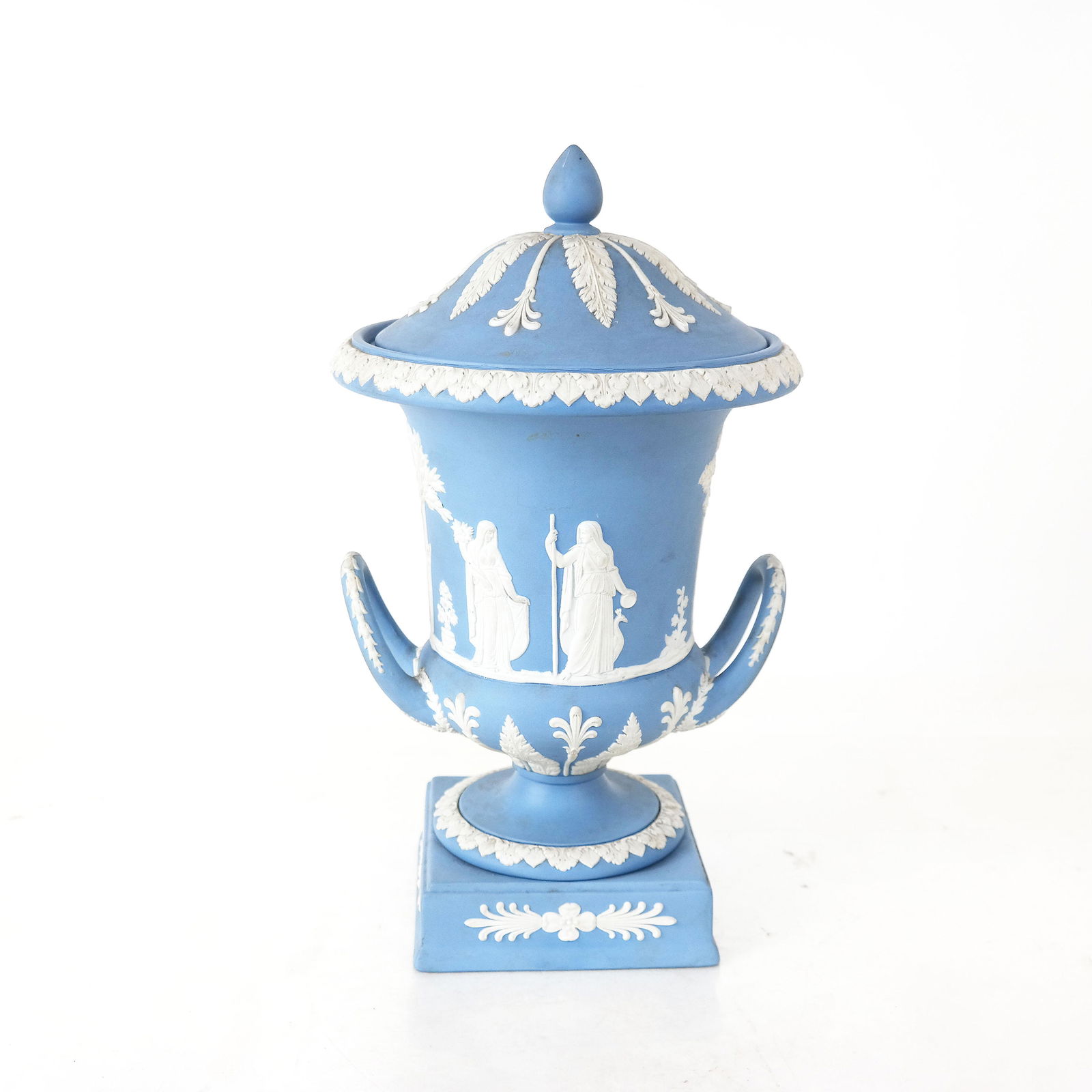 Wedgwood Blue Jasperware Covered Urn (1 of 10)