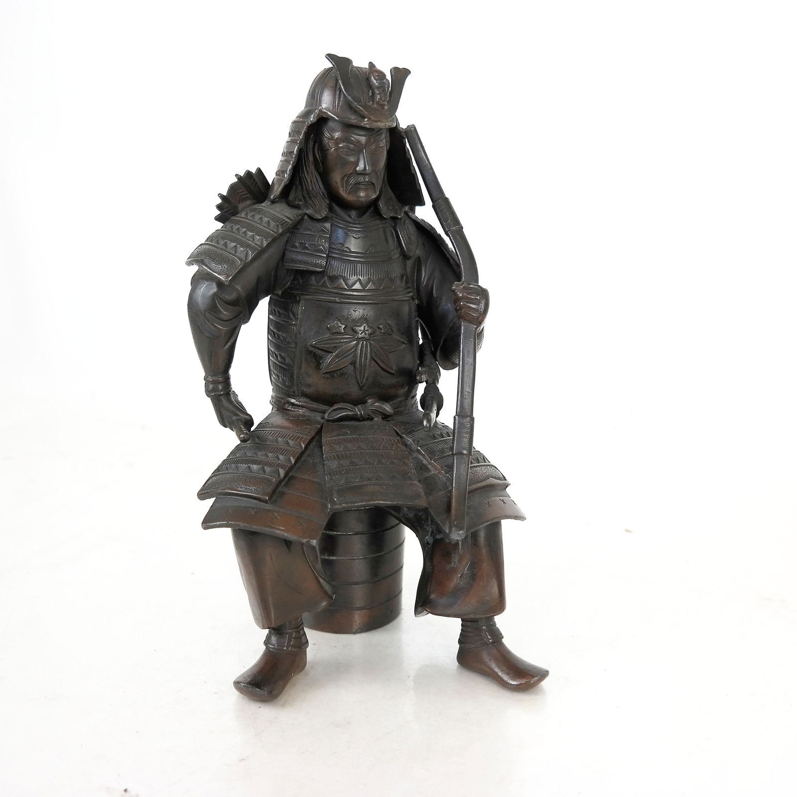 Bronze Model of Japanese Warrior (1 of 8)