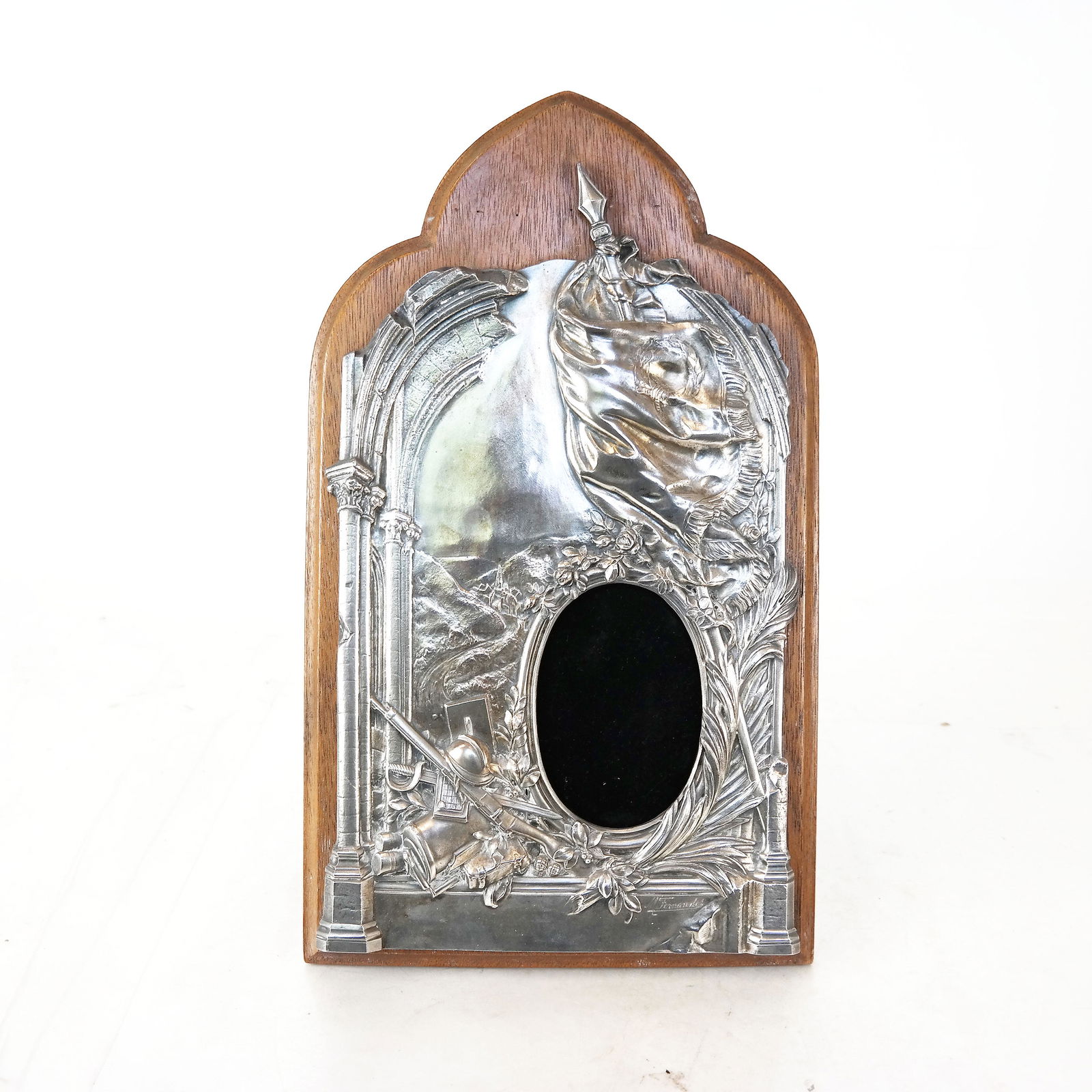 Silver and Wood Picture Frame (1 of 7)