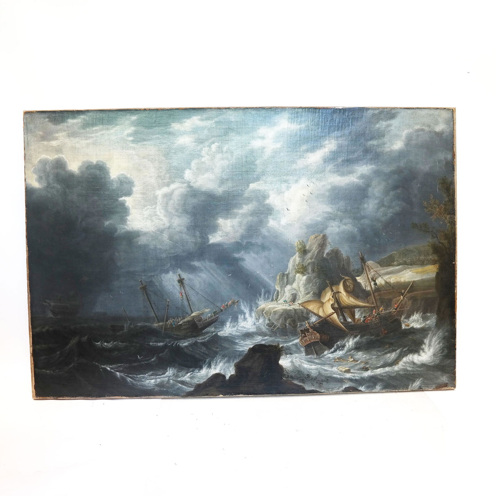 English School: Maritime Scene - Oil Painting (1 of 7)