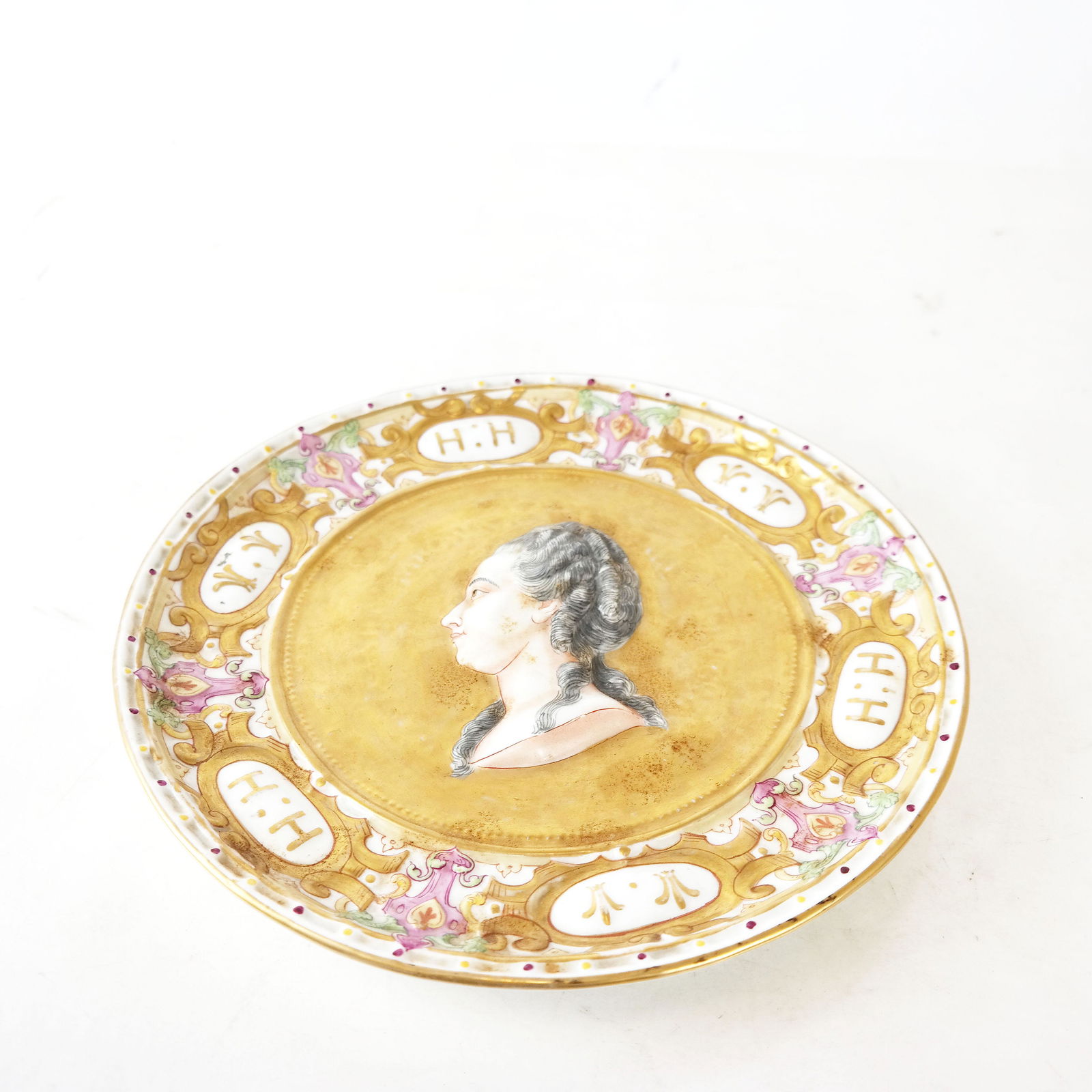Capodimonte Painted & Gilt Charger (1 of 6)