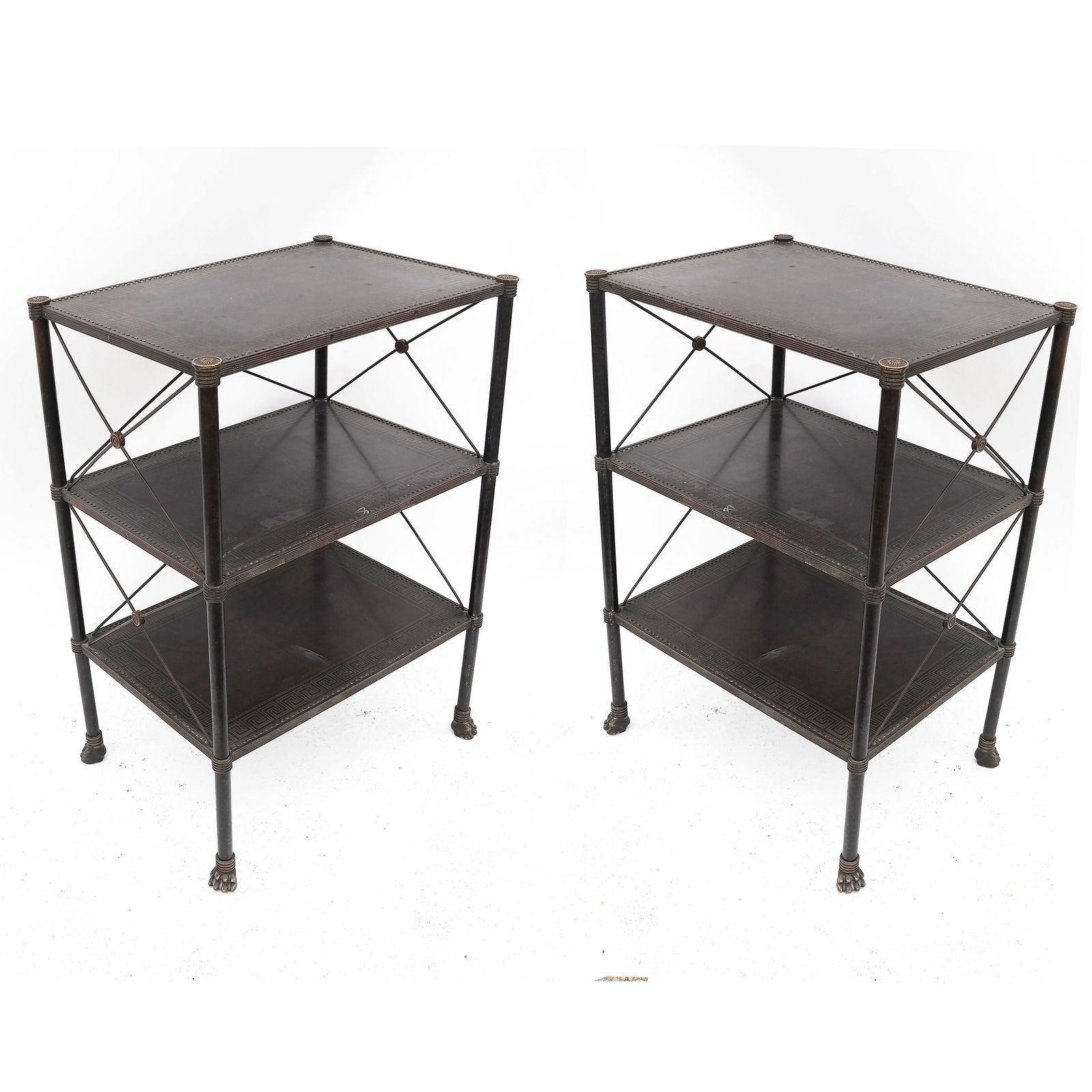 Pair of Neoclassical-Style 3-Tier Etageres (1 of 13)