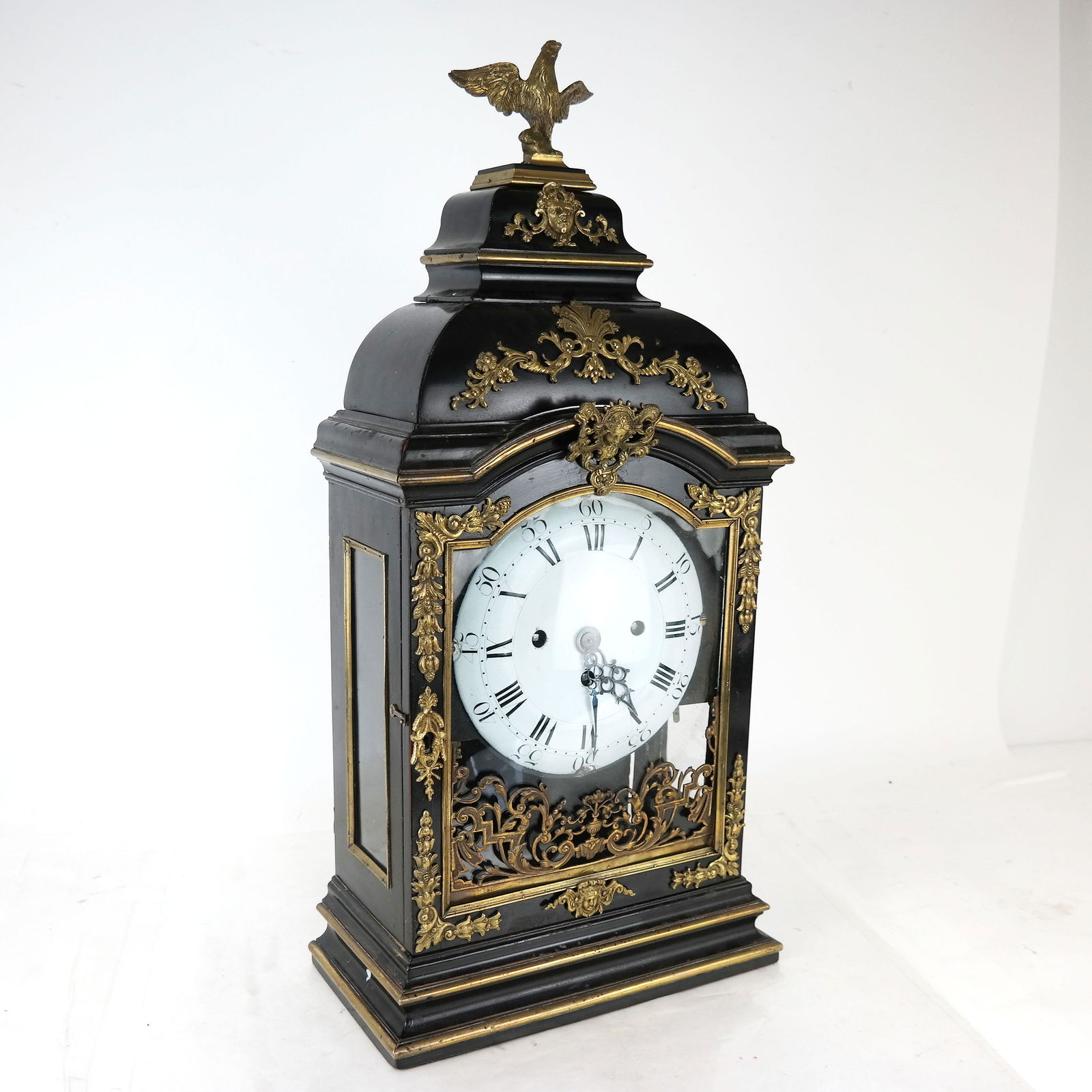 Louis Philippe Gilt & Ebonized Bracket Clock (1 of 20)
