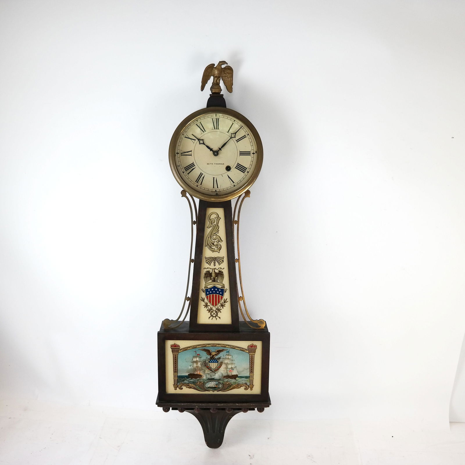 Seth Thomas Eglomise Banjo Clock (1 of 10)