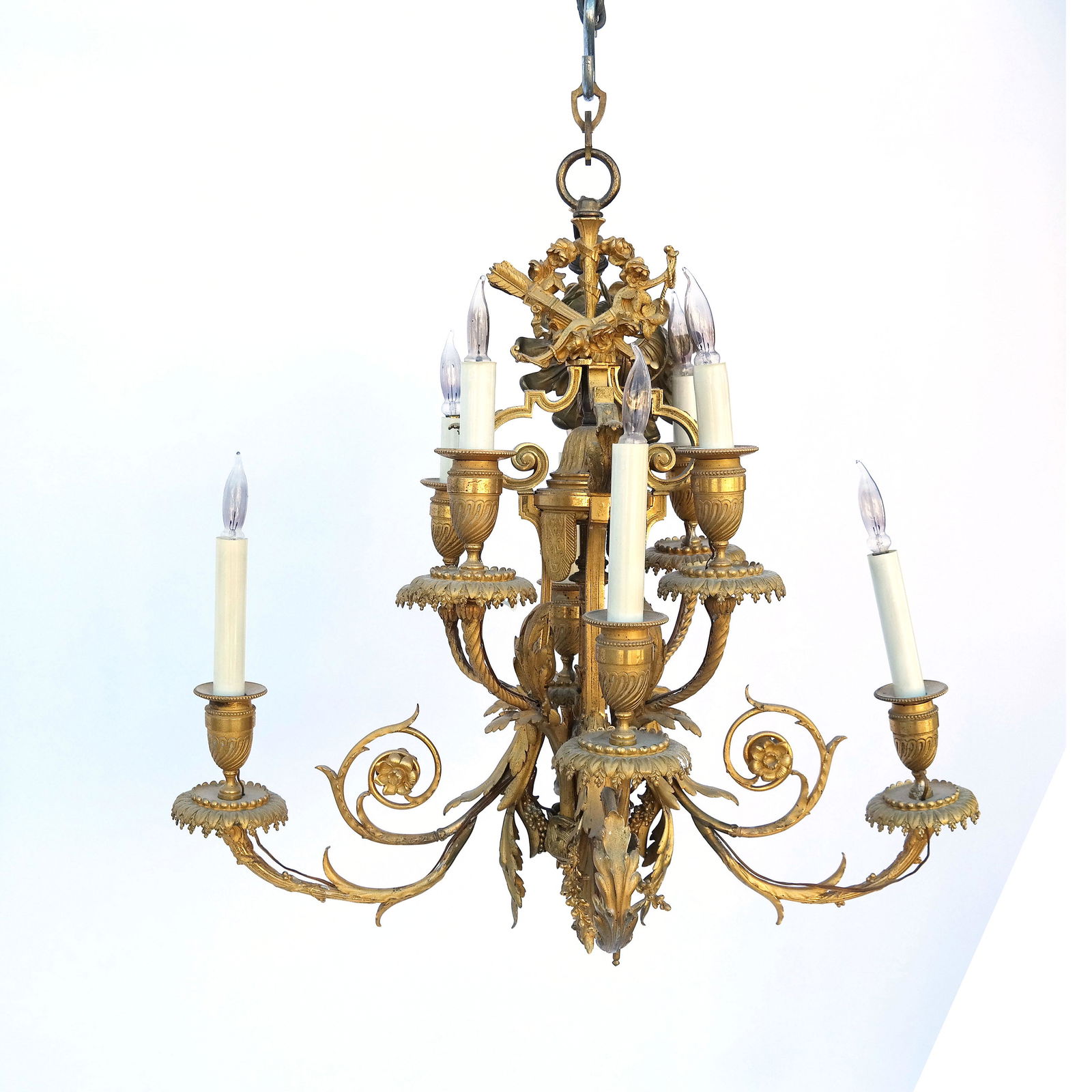 French Gilt Bronze Chandelier (1 of 12)