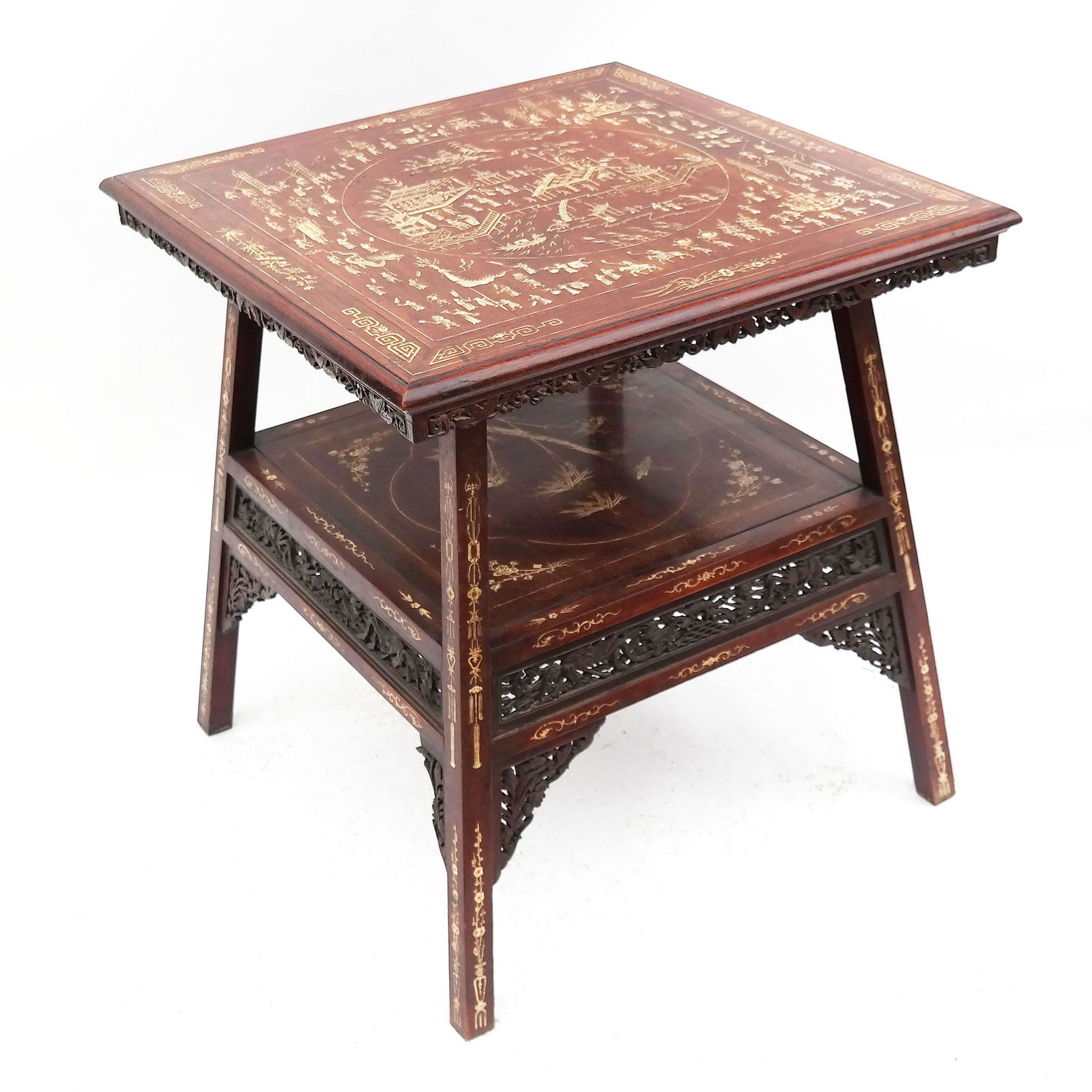 Chinese Export Inlaid Table, Circa 1880 (1 of 9)