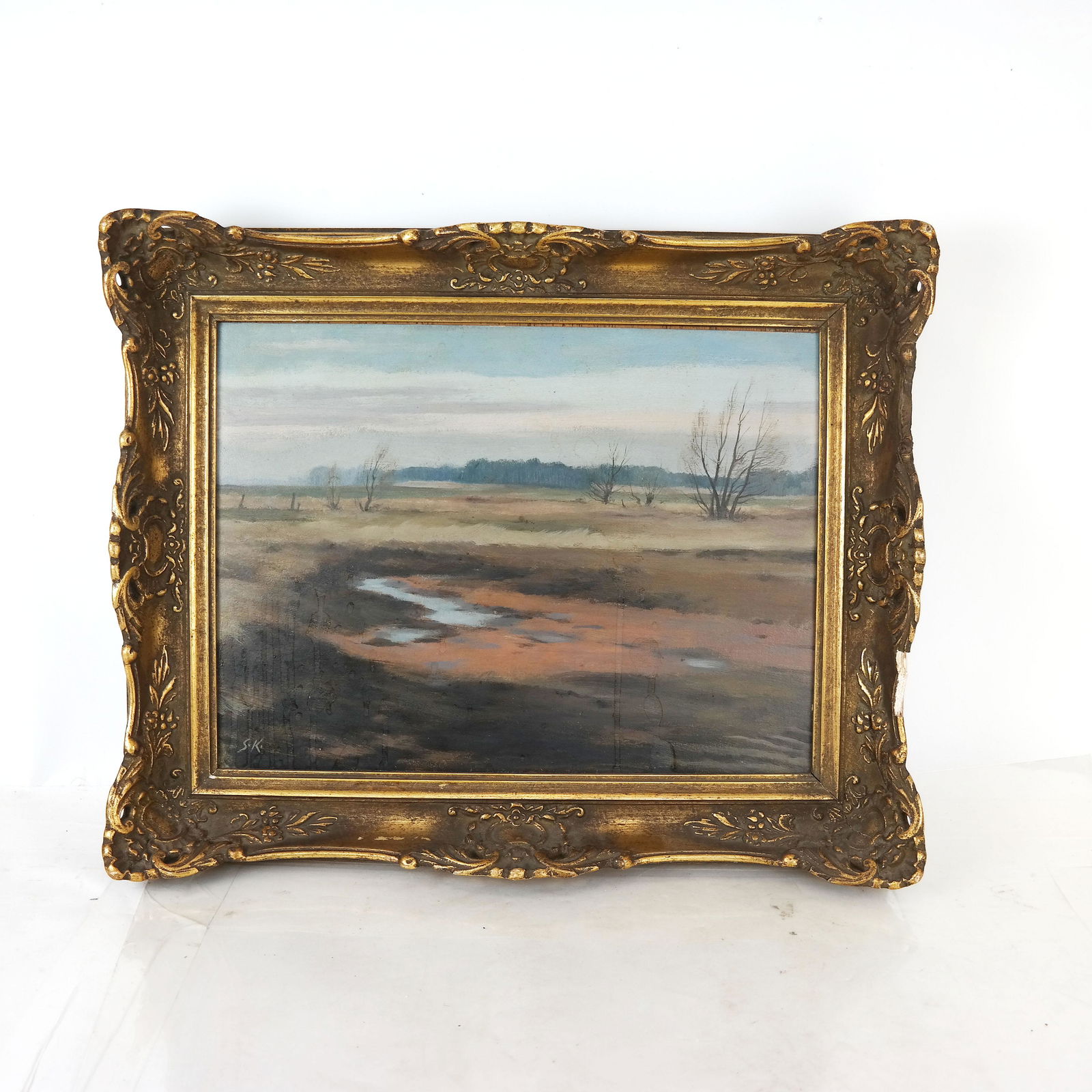 S.K.: Marsh Landscape - Oil Painting (1 of 5)