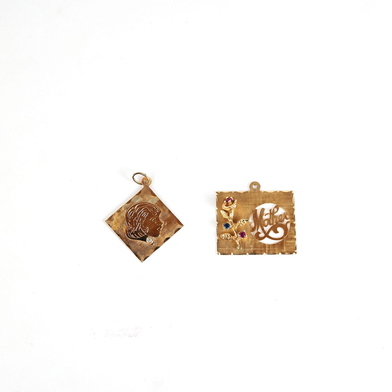 Two 14K Gold Charms / Pendants (1 of 7)
