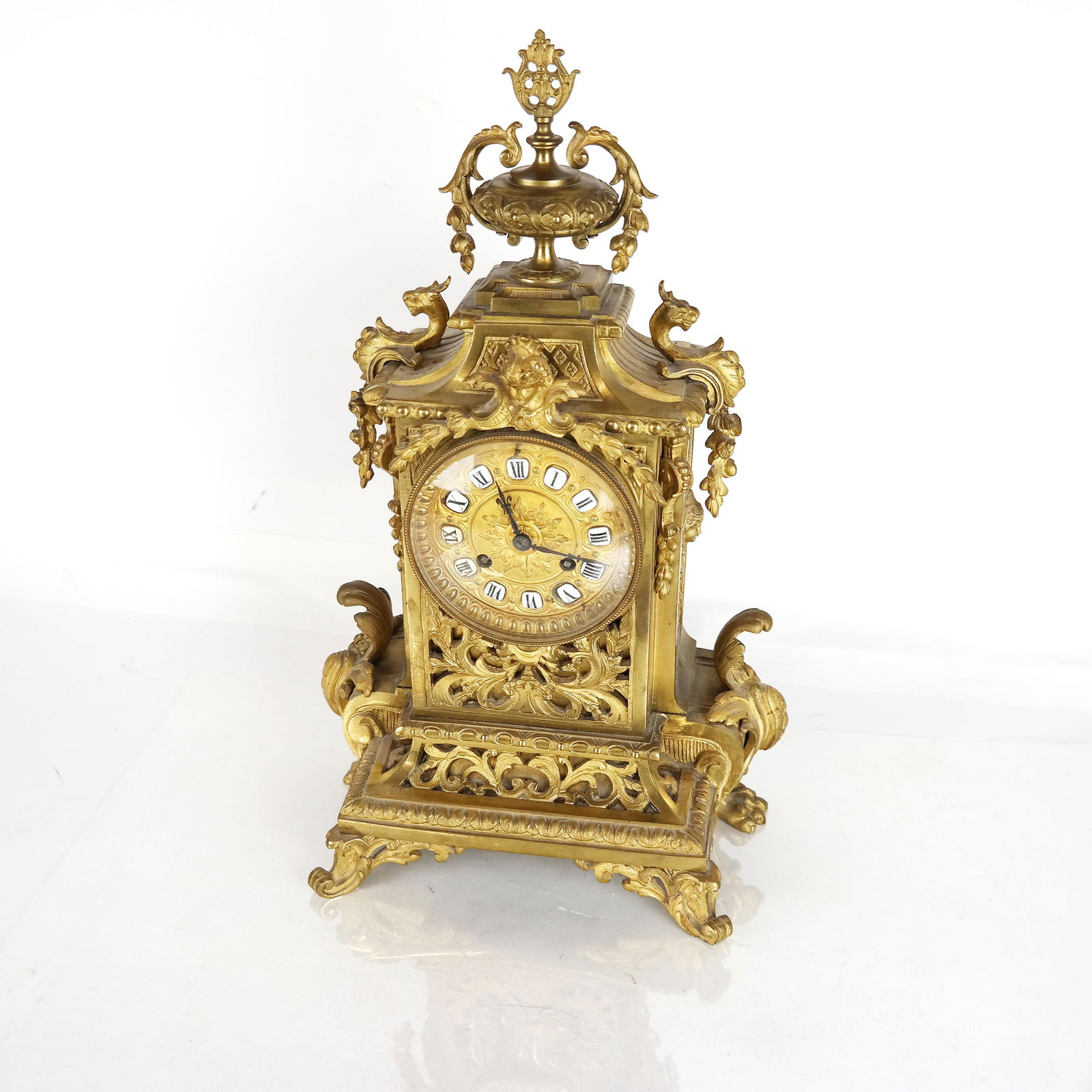 Bronze Dore Mantel Clock (1 of 11)