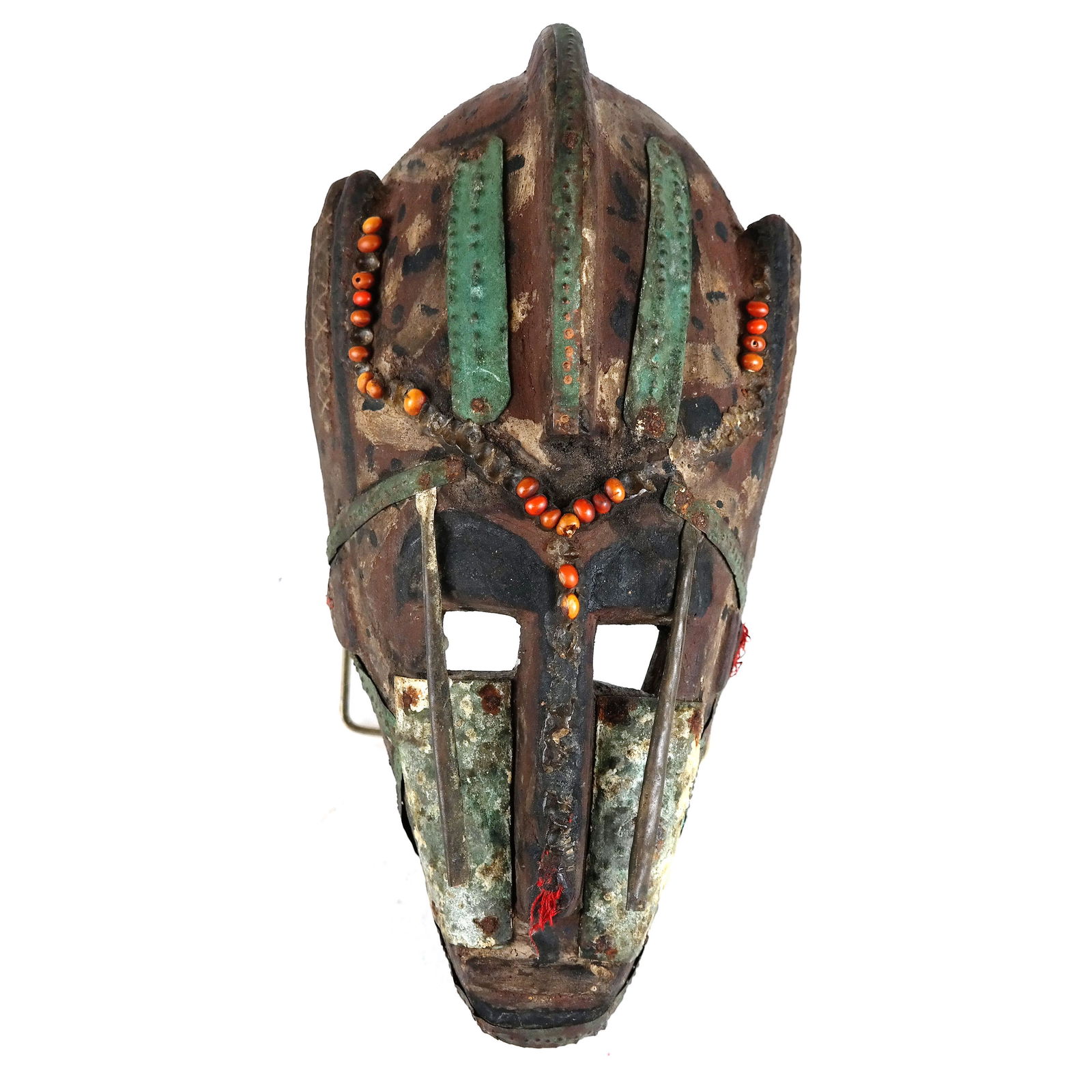 African Painted Wood Mask (1 of 6)
