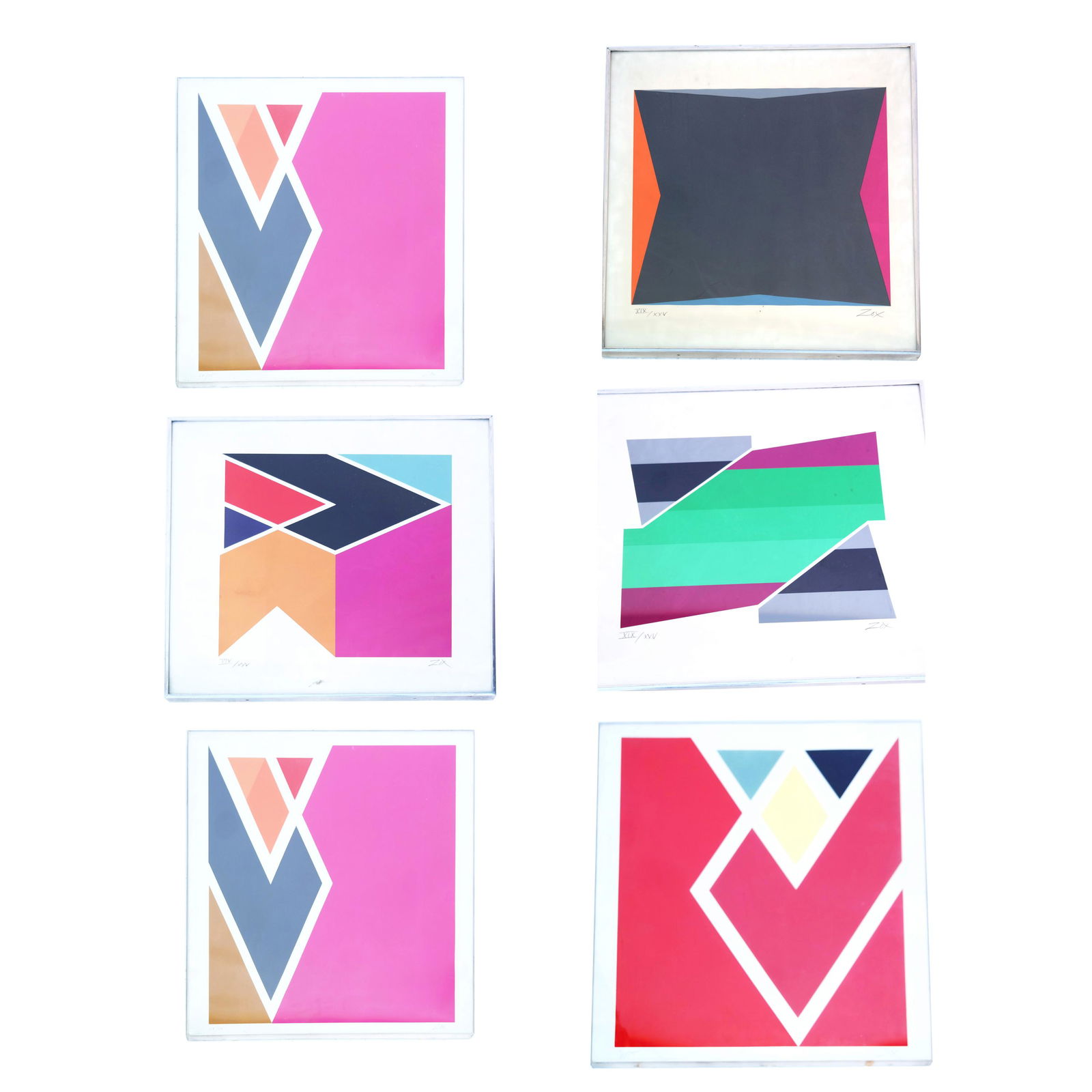 Larry ZOX: Group of Six Silkscreen Prints (1 of 20)