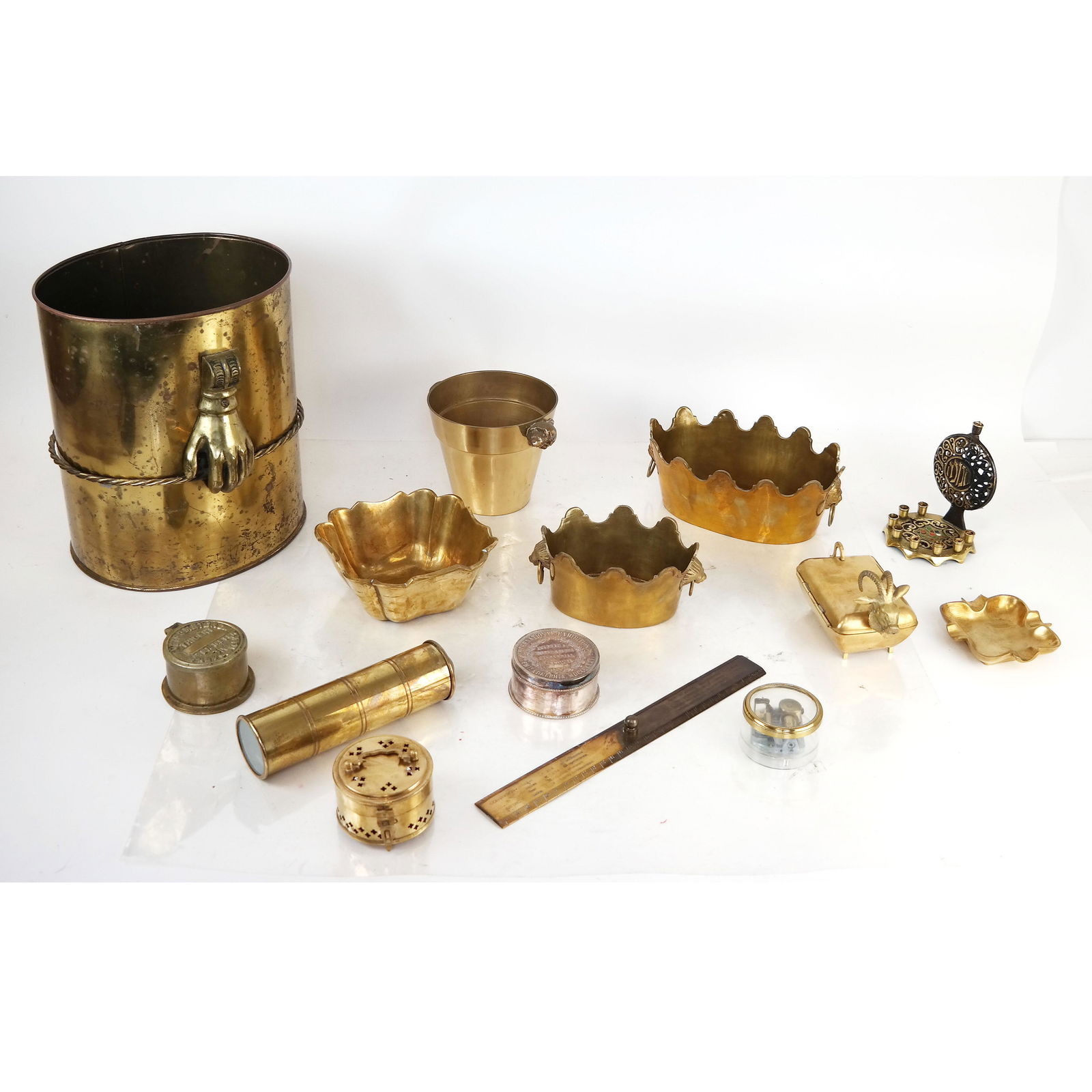 Assorted Indian Brass Table Articles (1 of 15)