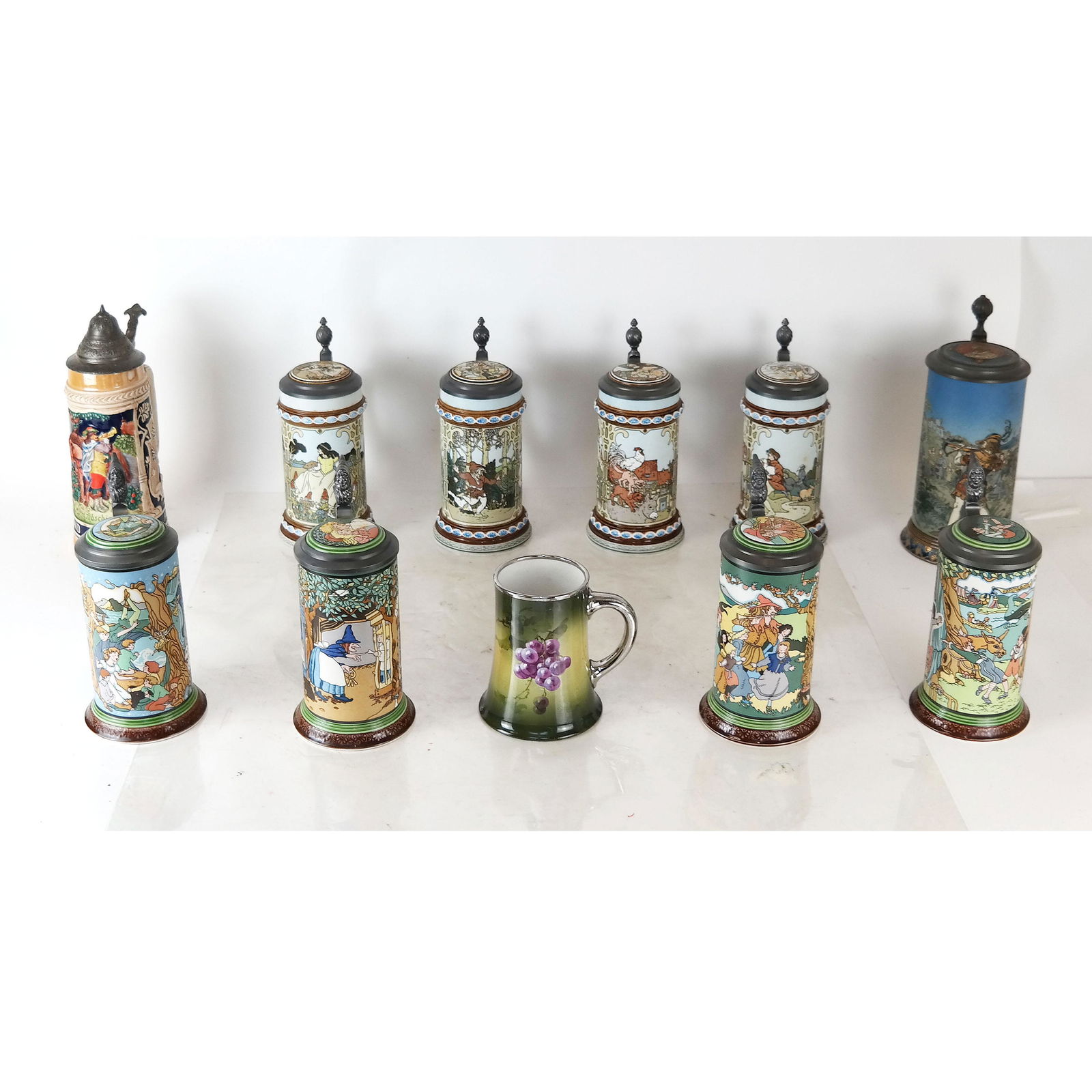 11 Assorted Ceramic & Porcelain Steins (1 of 17)