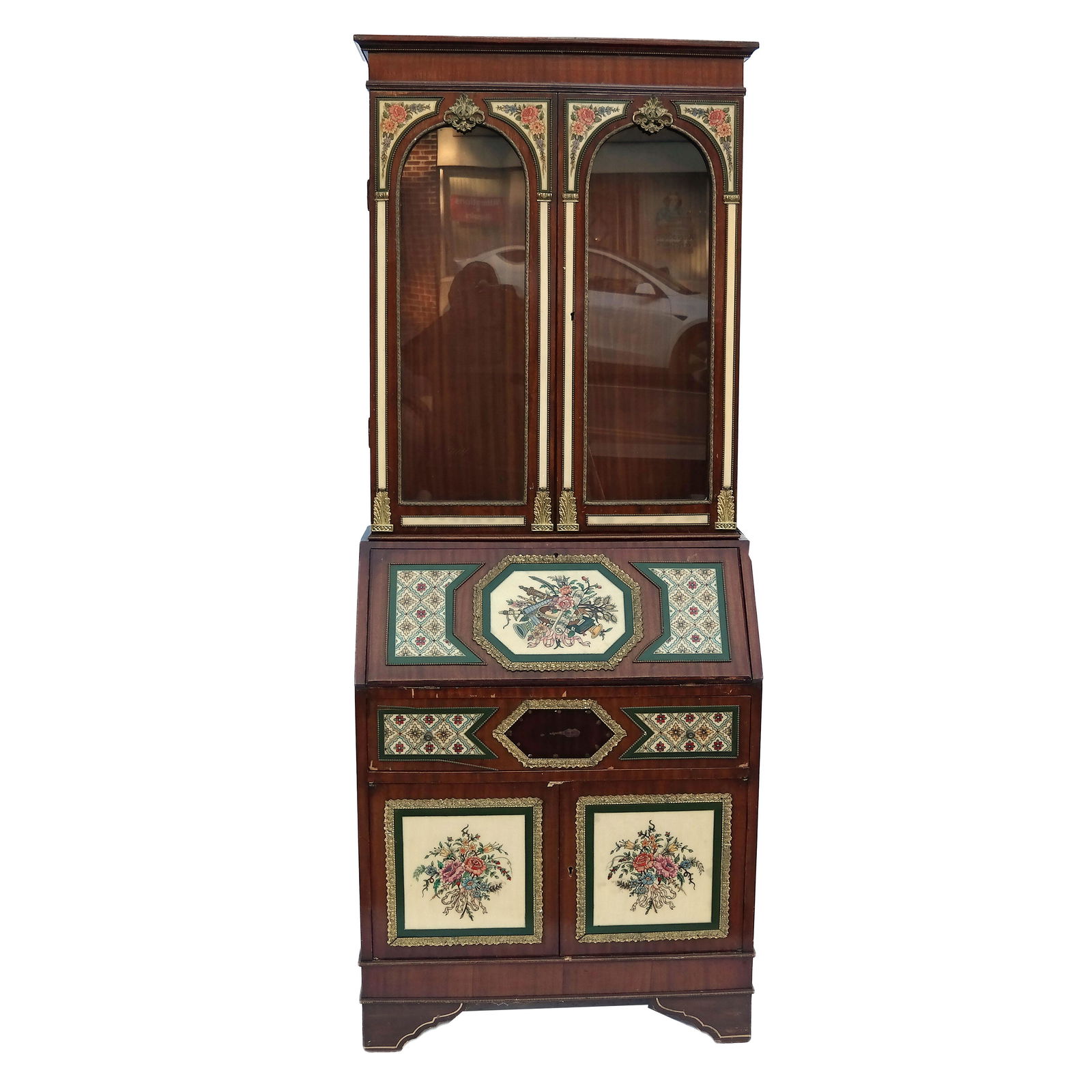 Reproduction Secretary Bookcase (1 of 9)