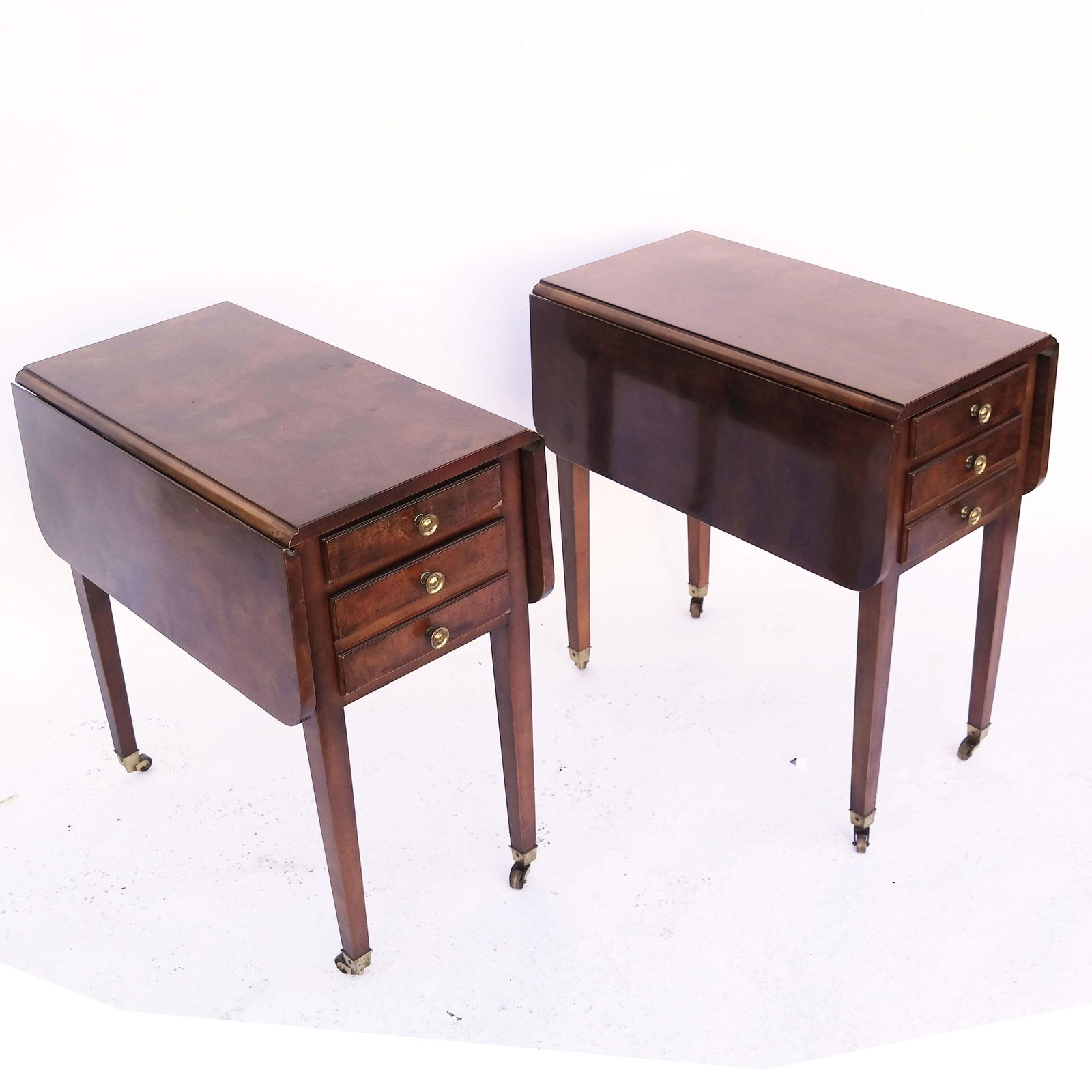 Pair Mahogany Georgian-Style Side Tables (1 of 7)