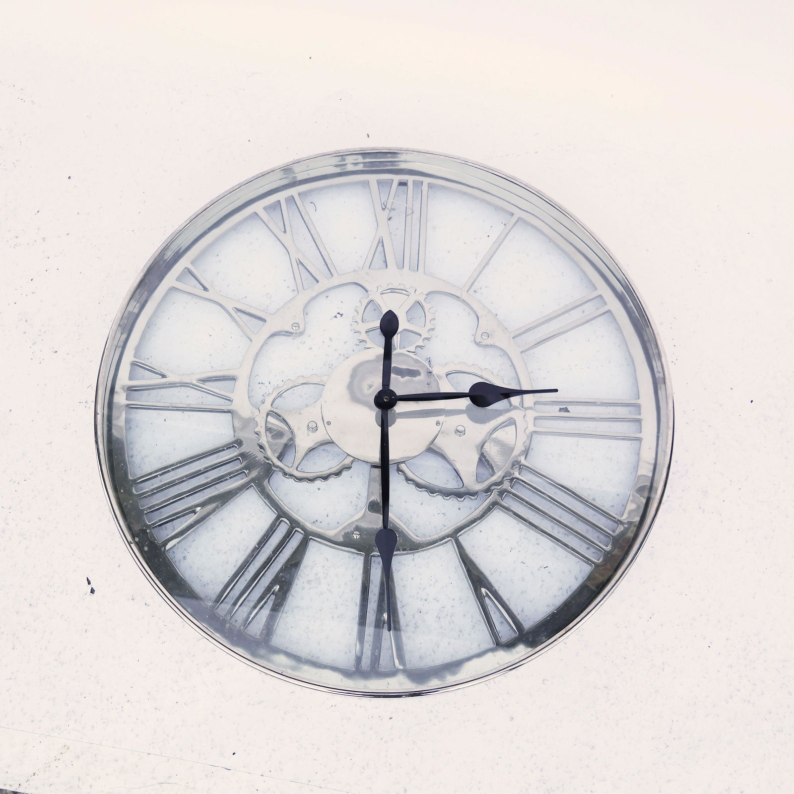 Modern Industrial Steel Wall Clock (1 of 5)