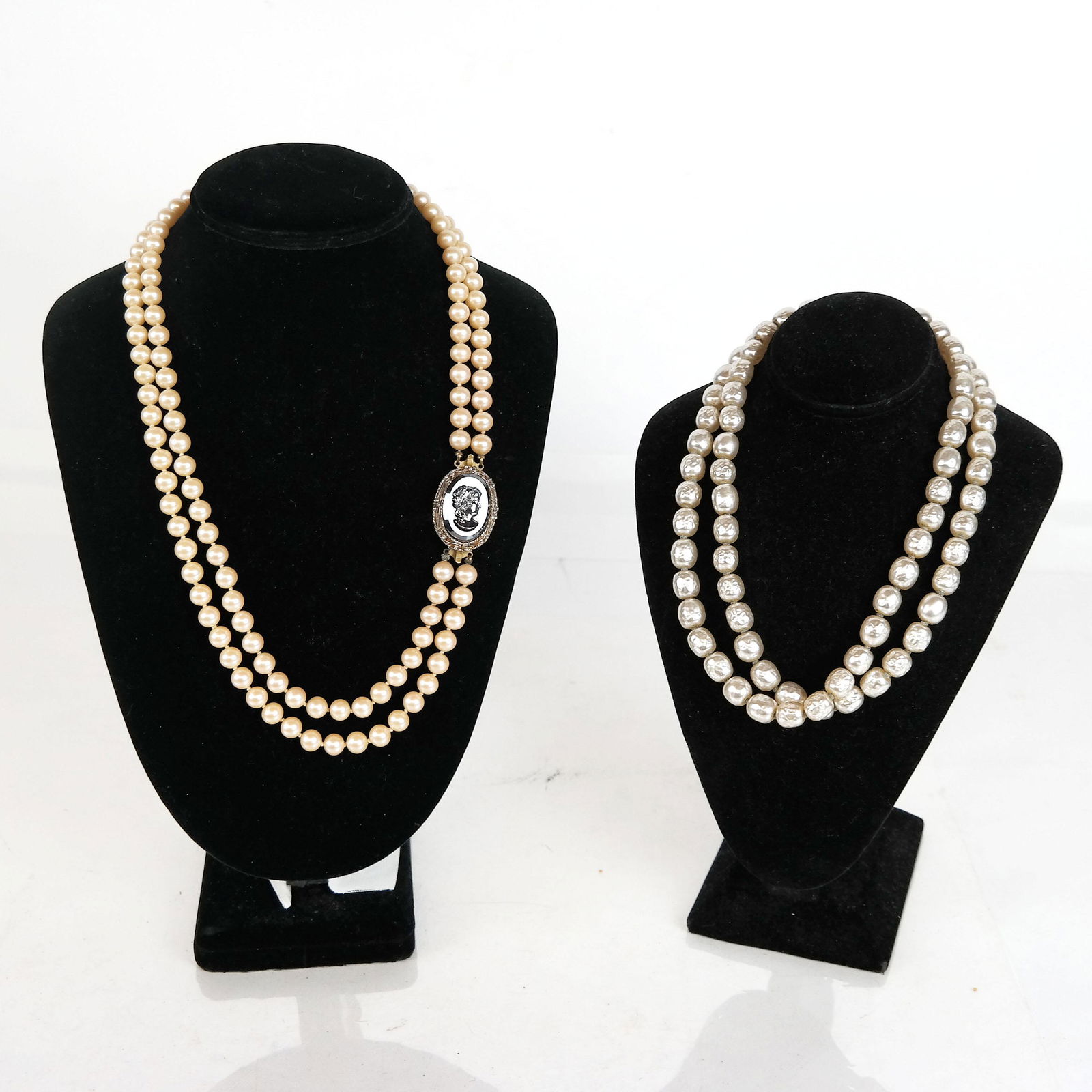 Two Pearl Necklaces: Miriam Haskell, Other (1 of 12)