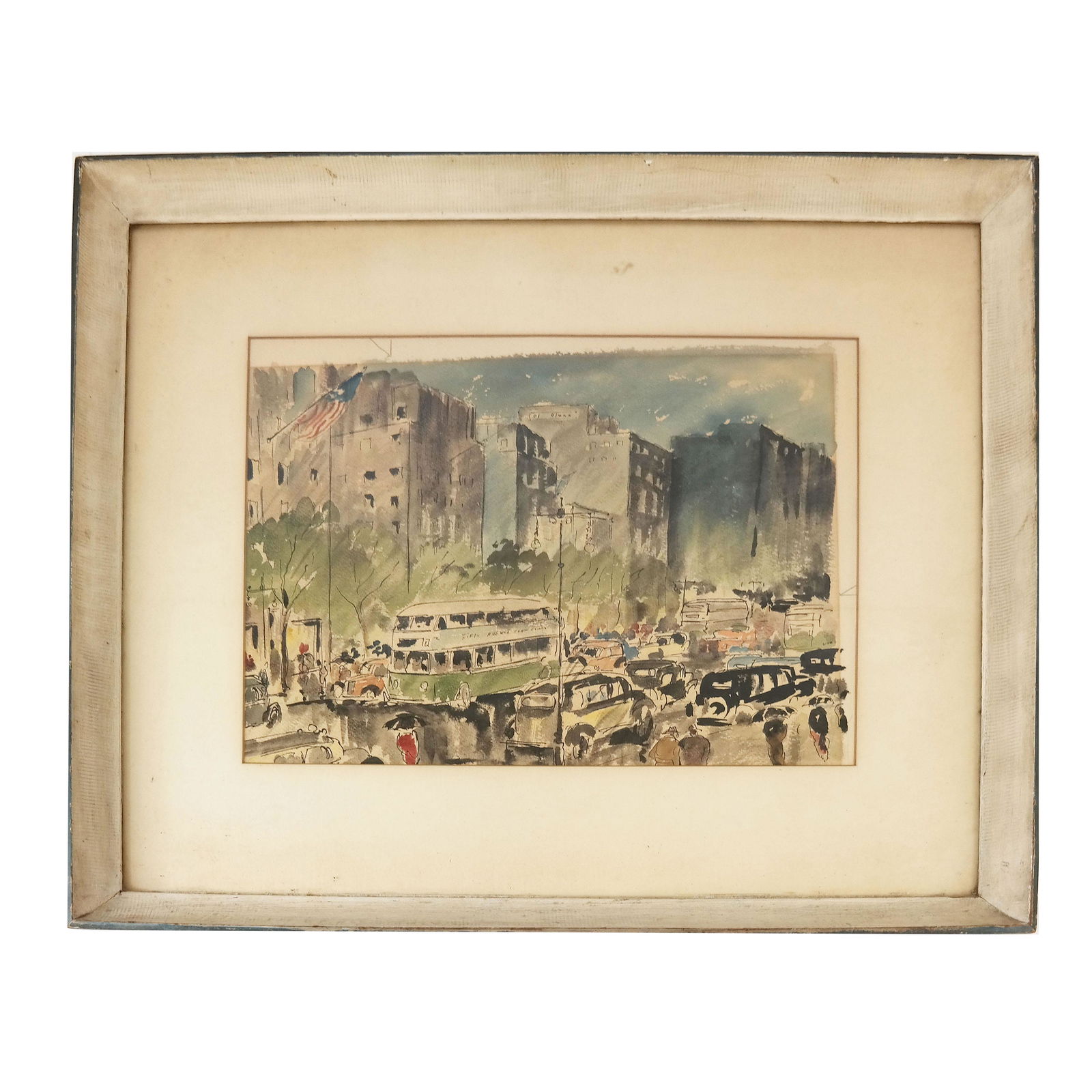 New York City Scene - Watercolor Painting (1 of 4)