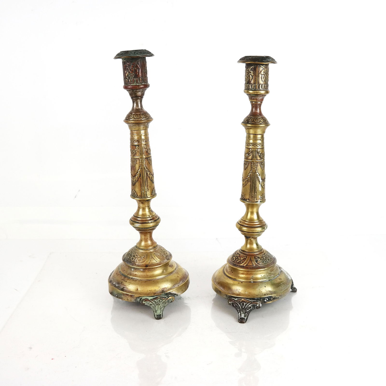 Pair of Brass Candlesticks (1 of 7)
