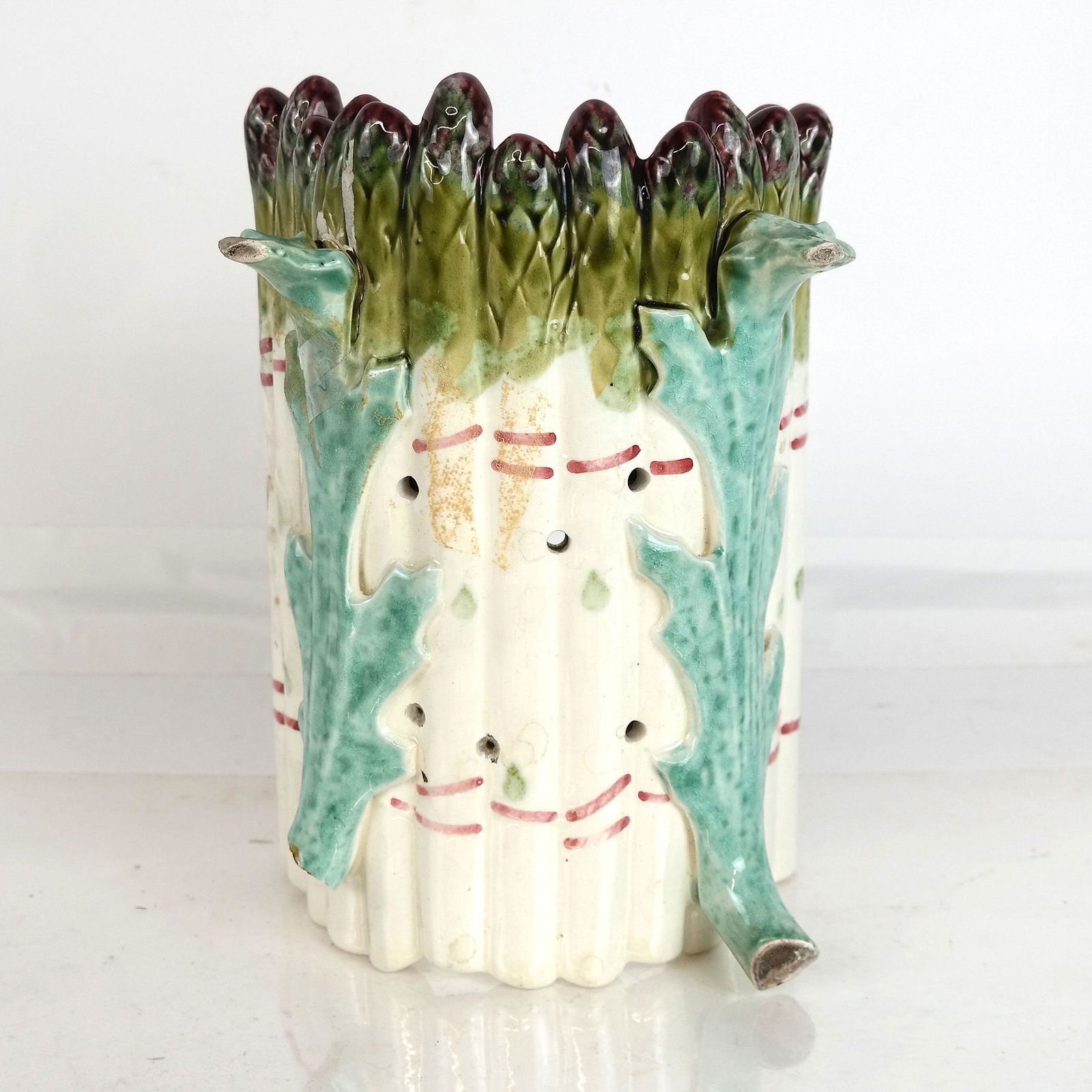 French Faience Asparagus Strainer Serving Dish (1 of 8)