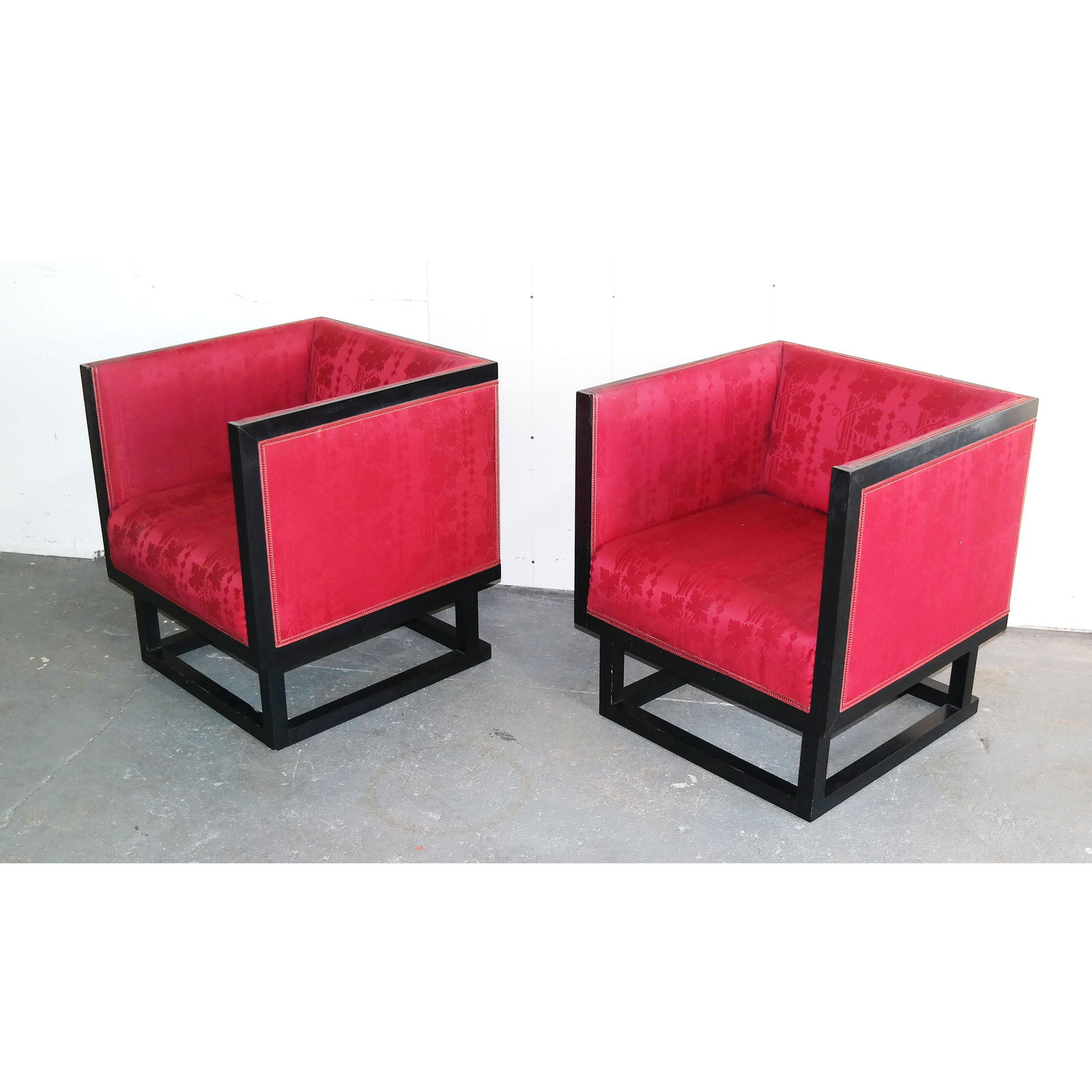 Pair Joseph Hoffman "Cabinett" Arm Chairs (1 of 10)