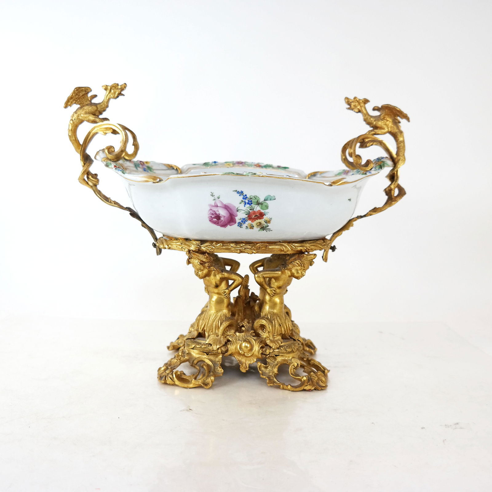 Meissen Porcelain & Dore Centerpiece Bowl (1 of 11)