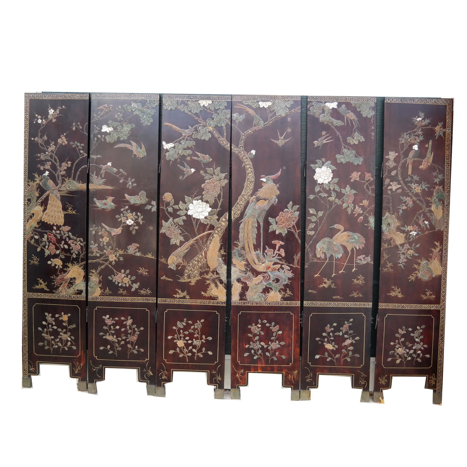 Chinese 6-Panel Floor Screen (1 of 13)