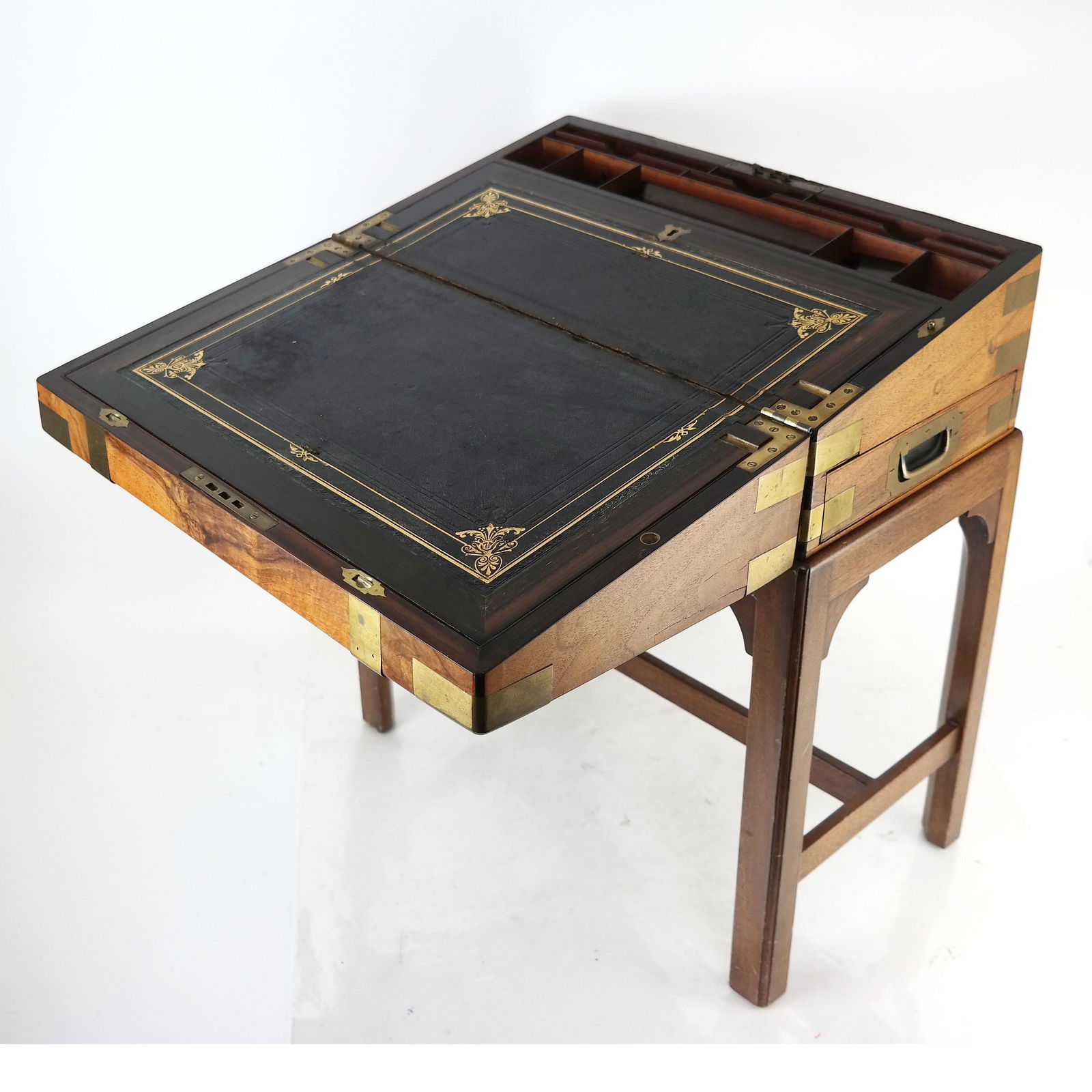 Antique English Lap Desk on Stand (1 of 11)
