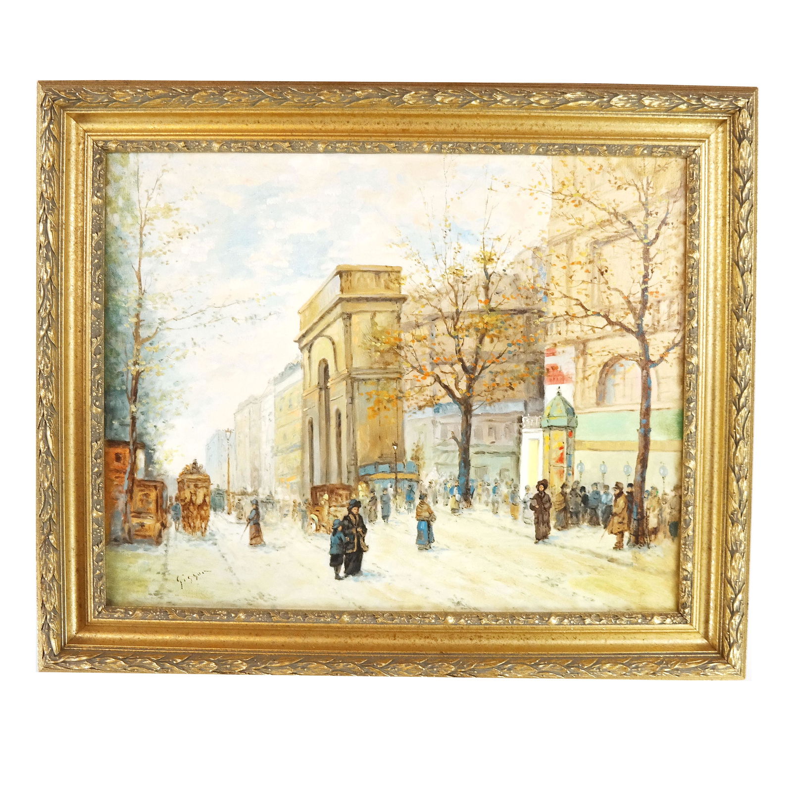 Andre GISSON: Parisian Street - Oil Painting (1 of 7)