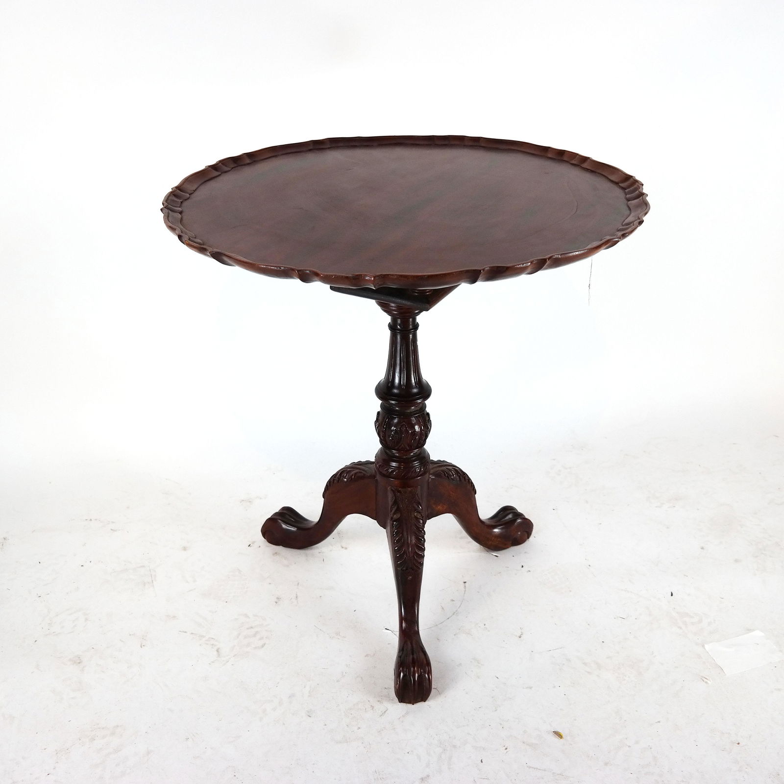 Pair of Georgian-Style Piecrust Tables (1 of 11)