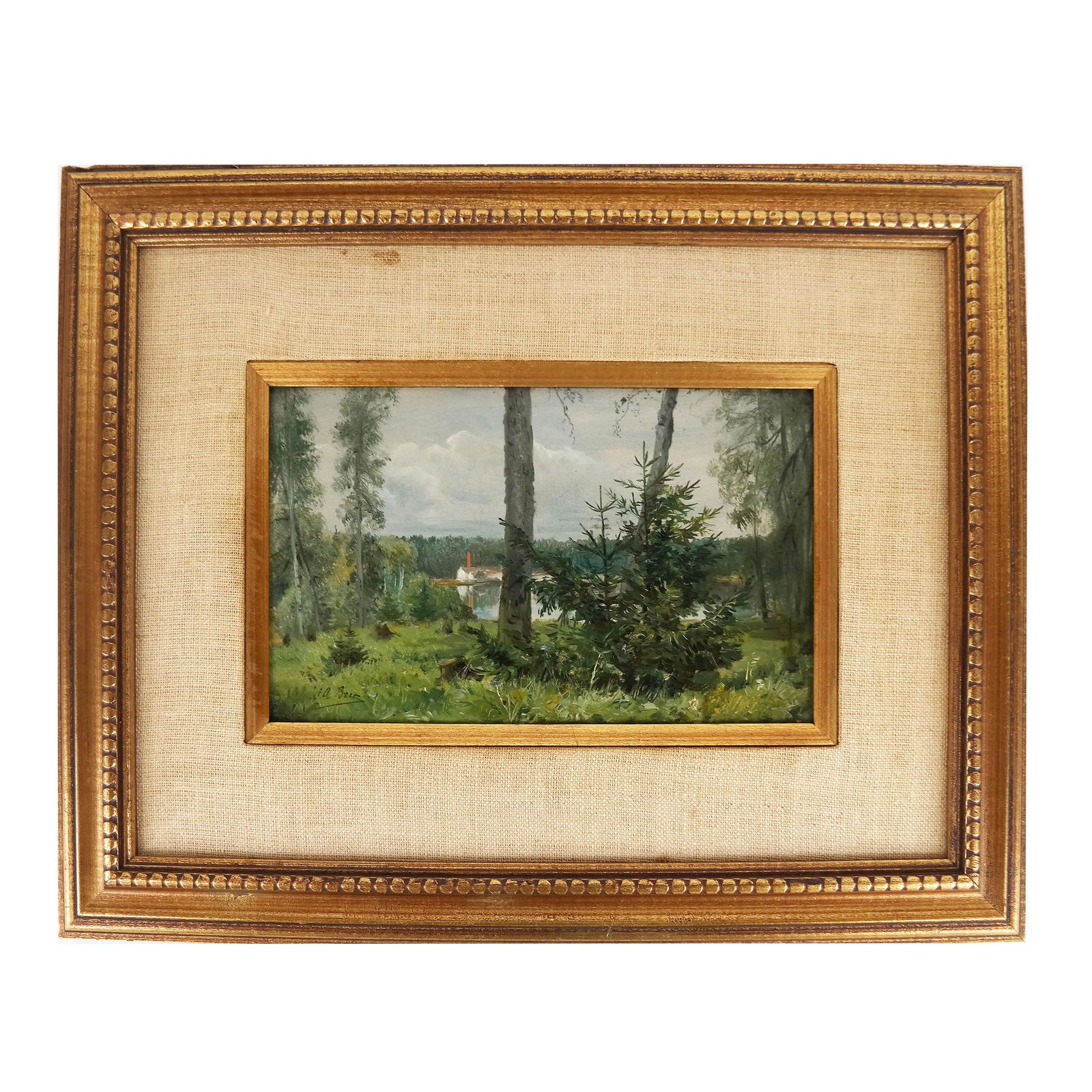 Pine Trees in Forest Clearing - Oil Painting (1 of 5)