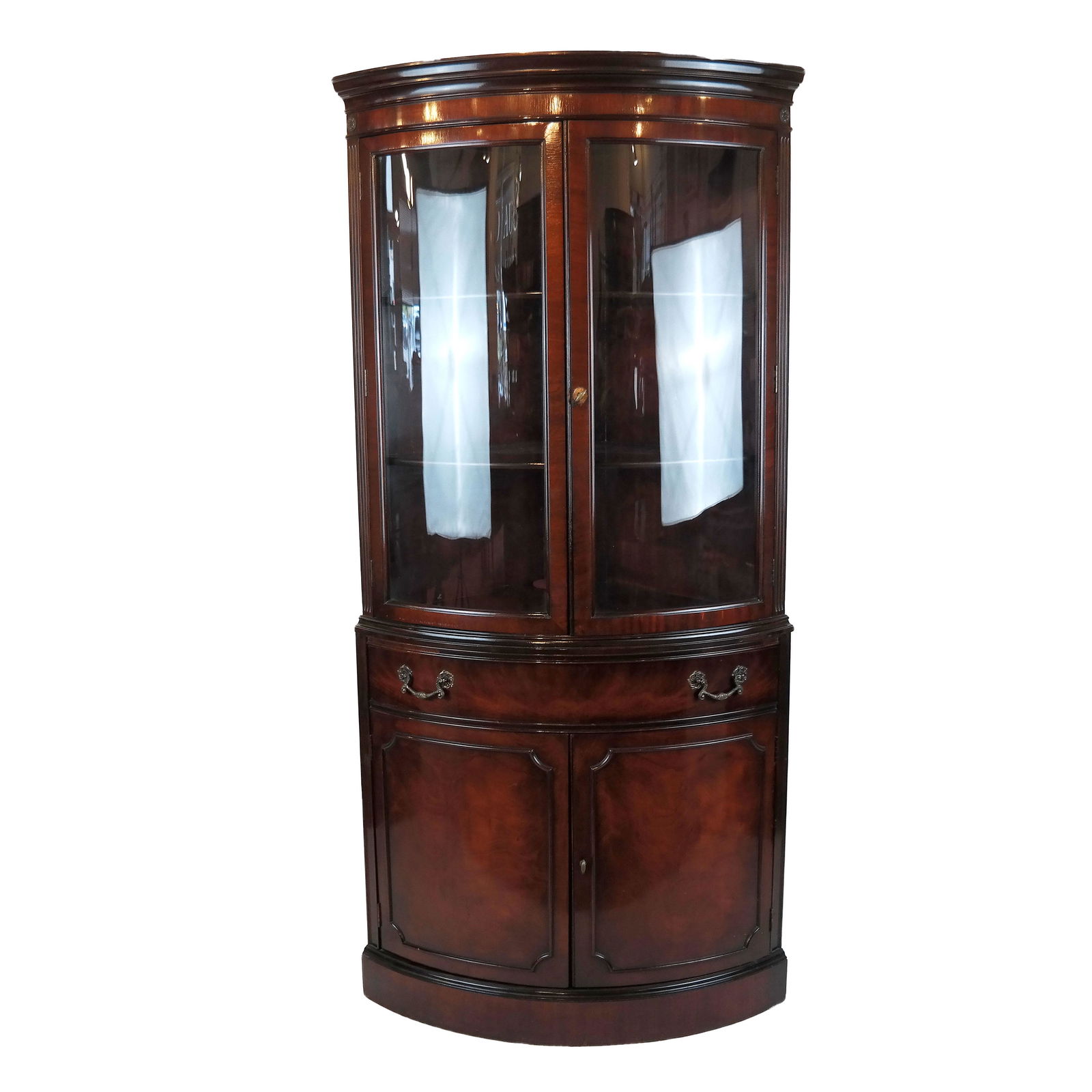 20th C. Mahogany Corner Cabinet (1 of 9)