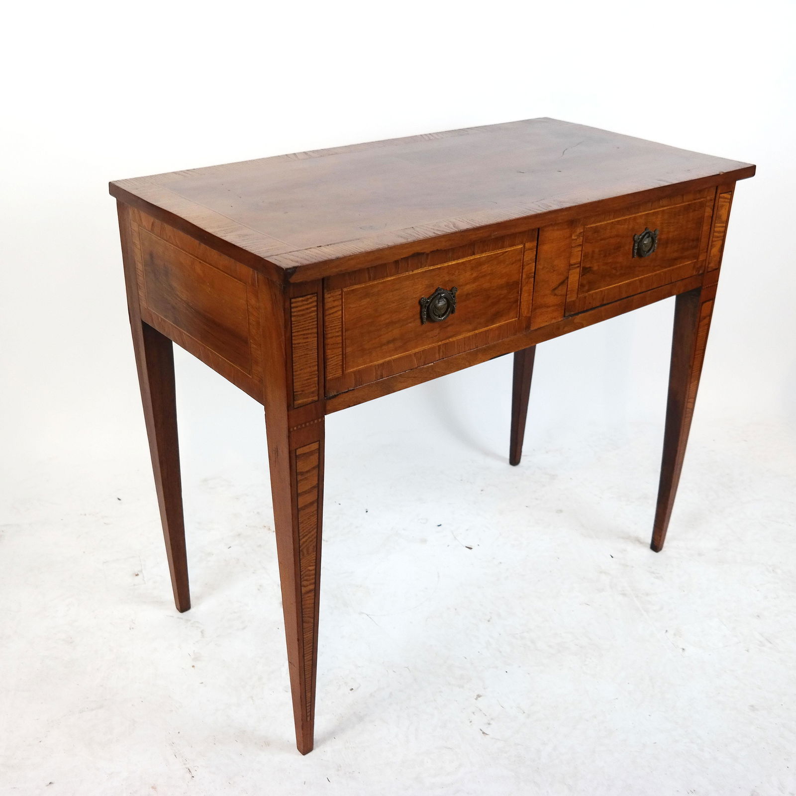 Antique Walnut Banded Inlaid Server (1 of 8)