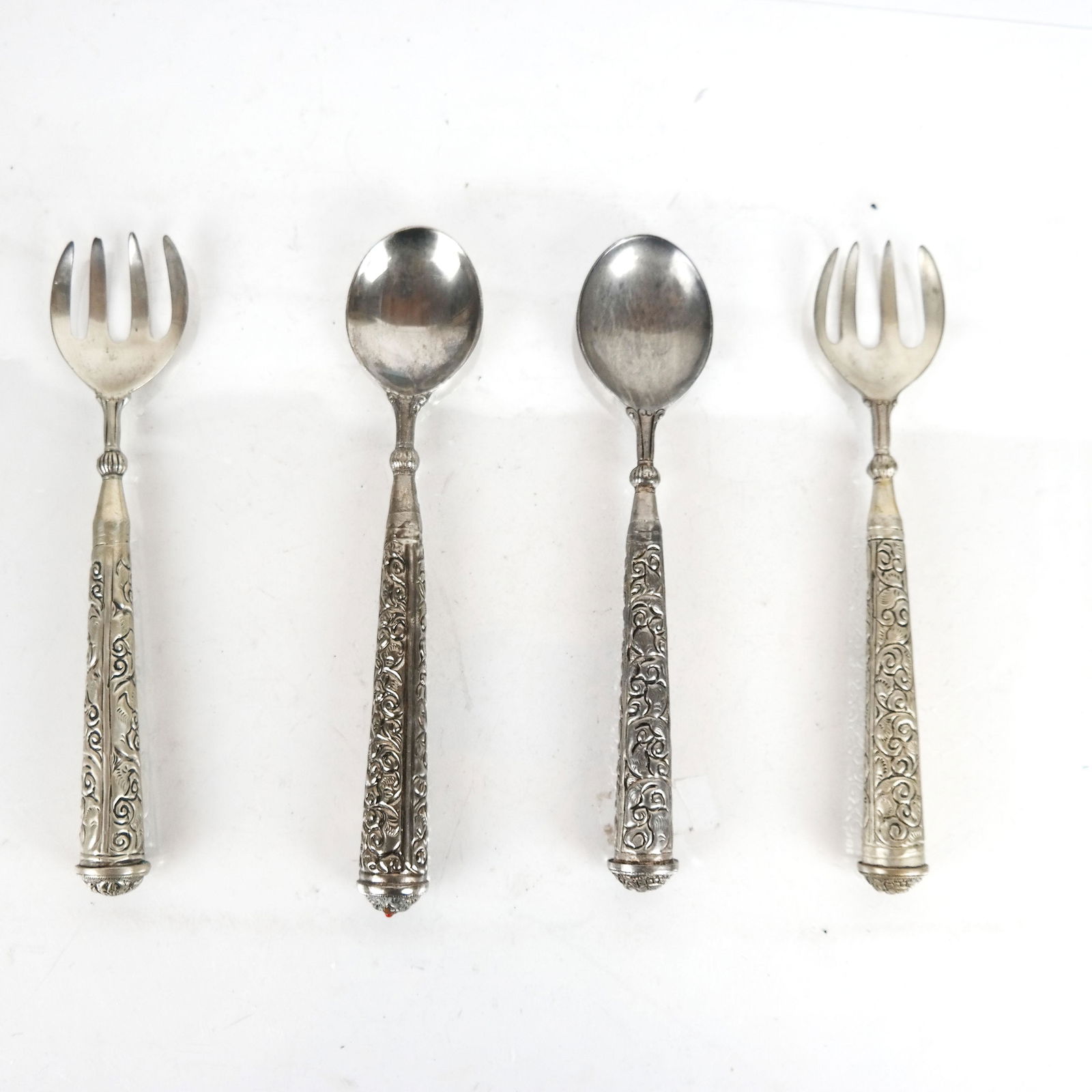 Four Silver Plate Serving Articles (1 of 6)