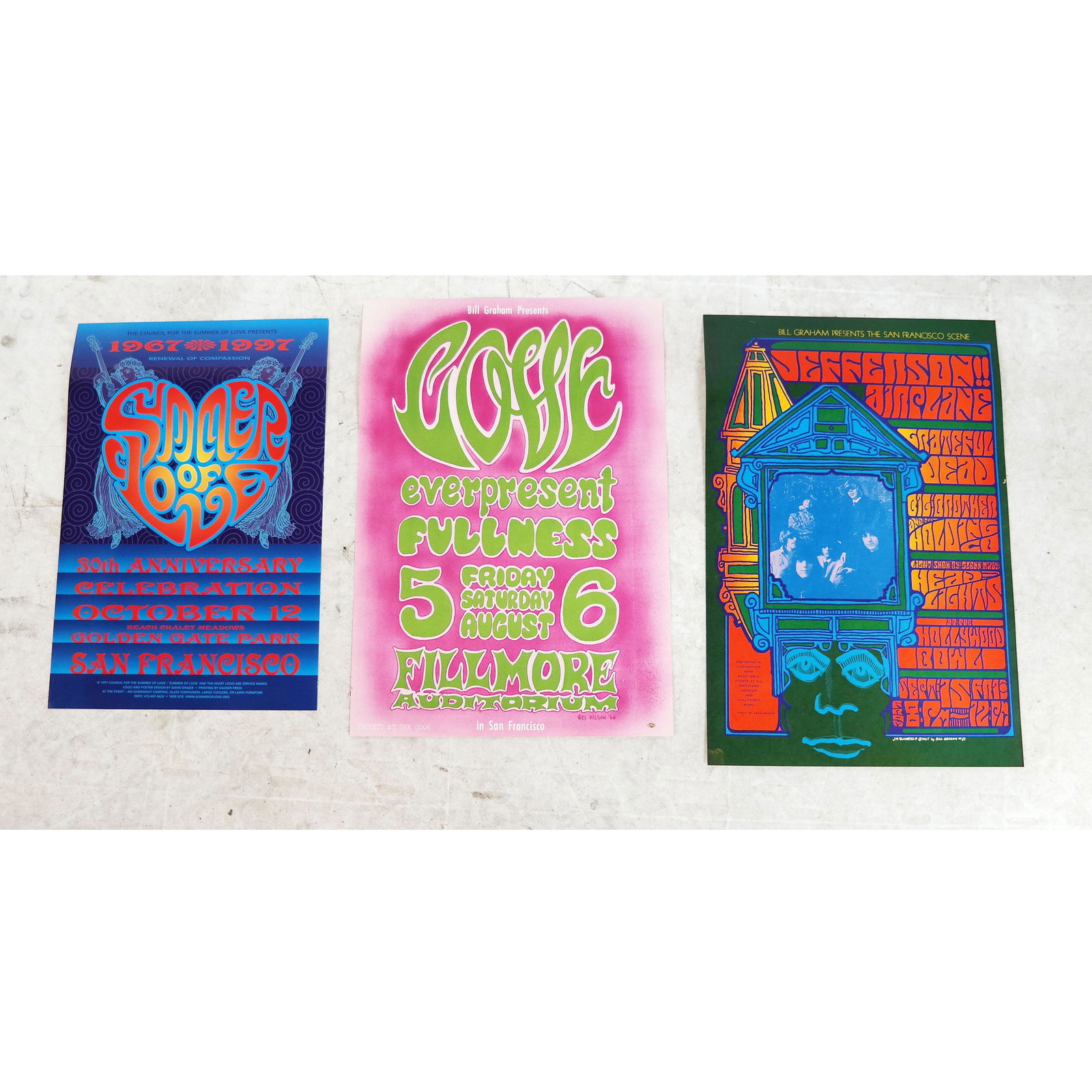 Three Reproduction Summer of Love Posters (1 of 13)