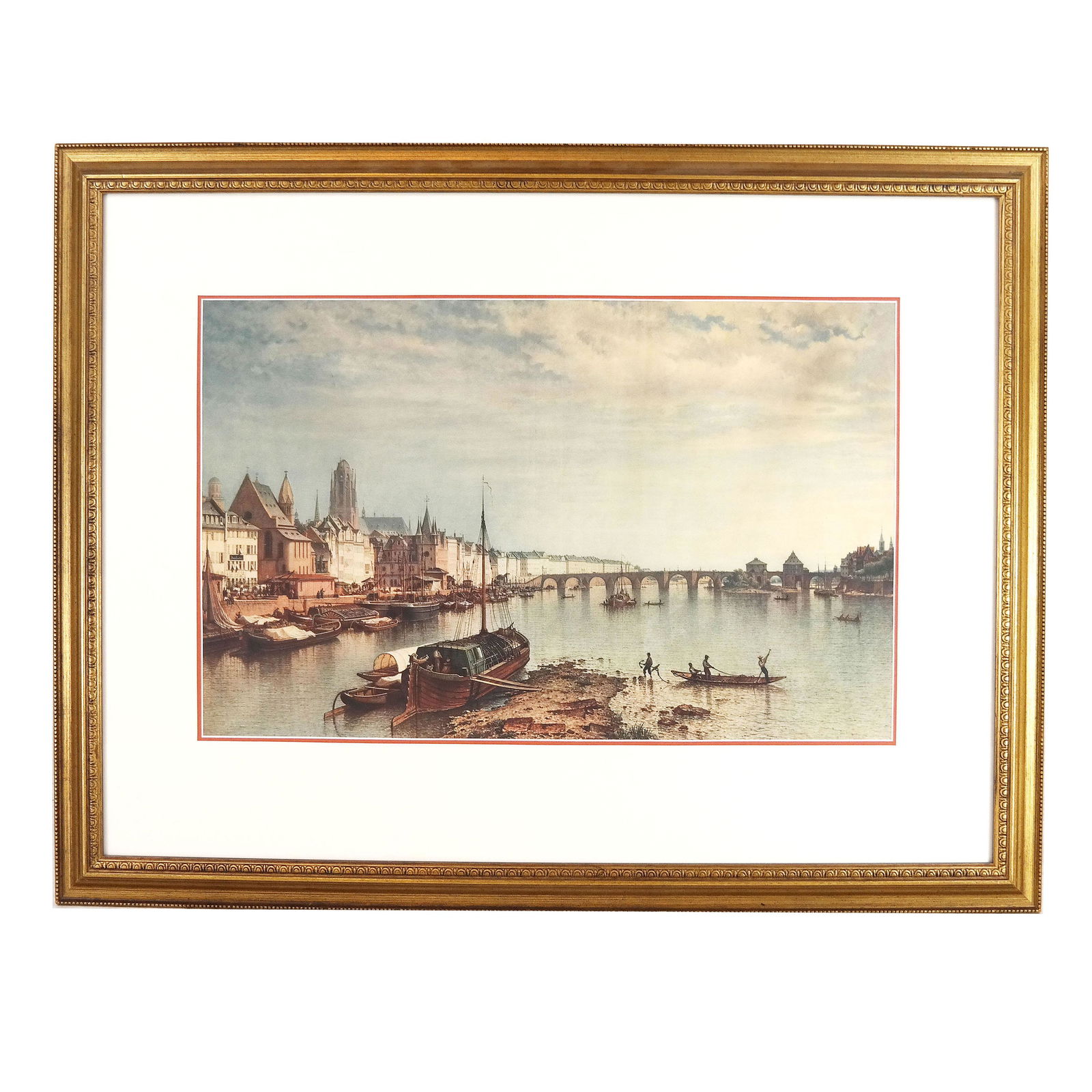J.F. MORGENSTERN: Harbor Scene - Lithograph (1 of 6)