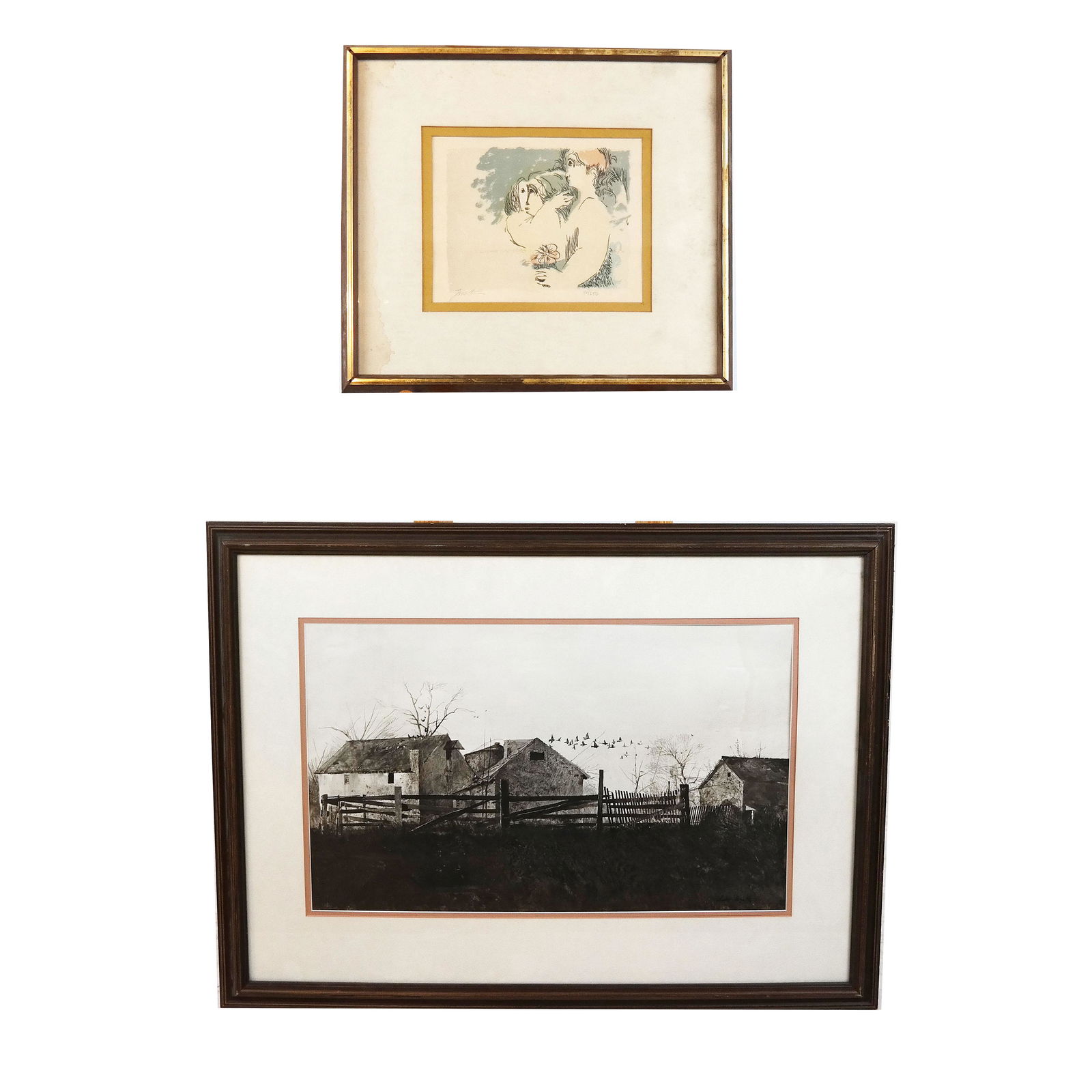 Two Prints: Andrew Wyeth, and Another (1 of 9)