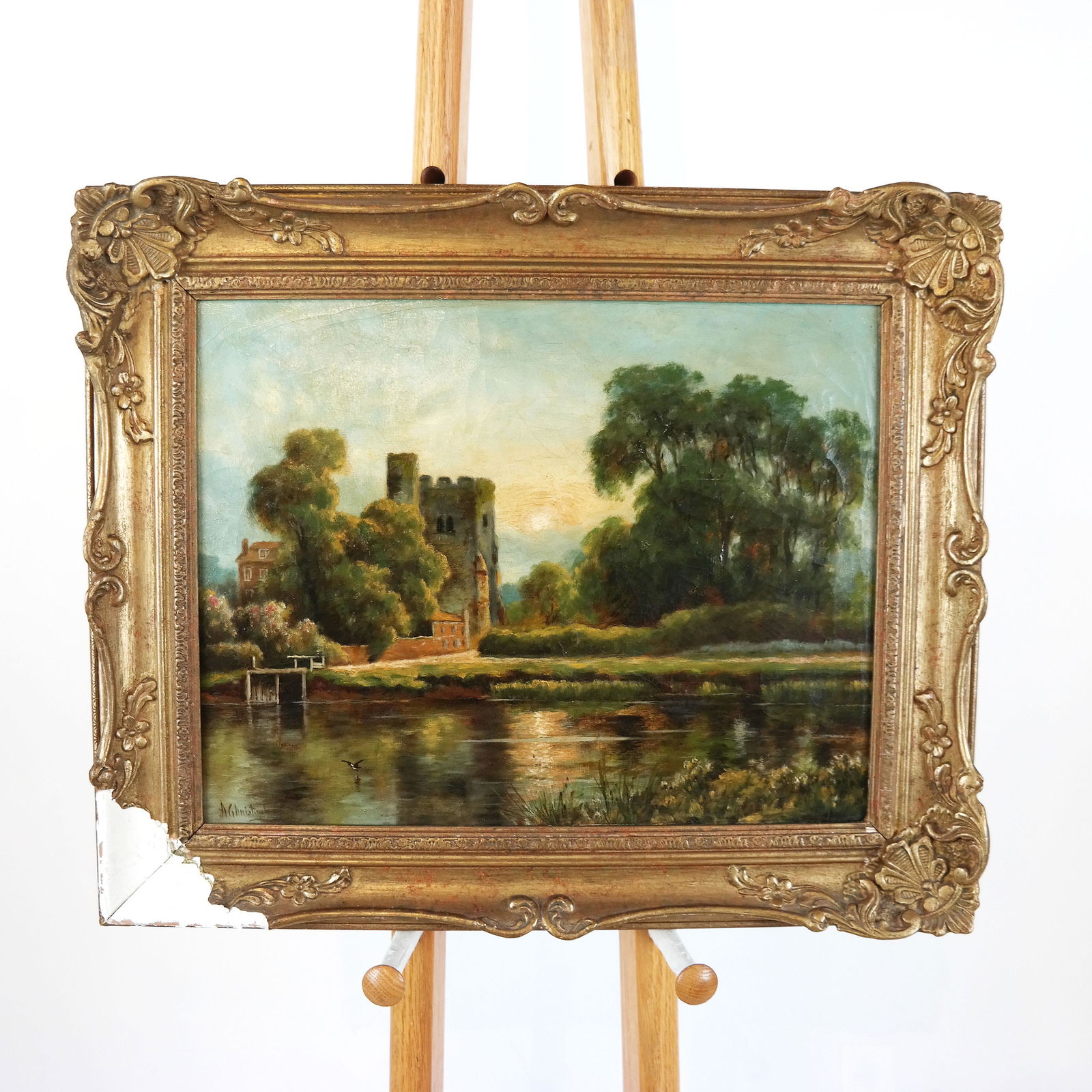 19th C. Landscape Oil Painting (1 of 9)