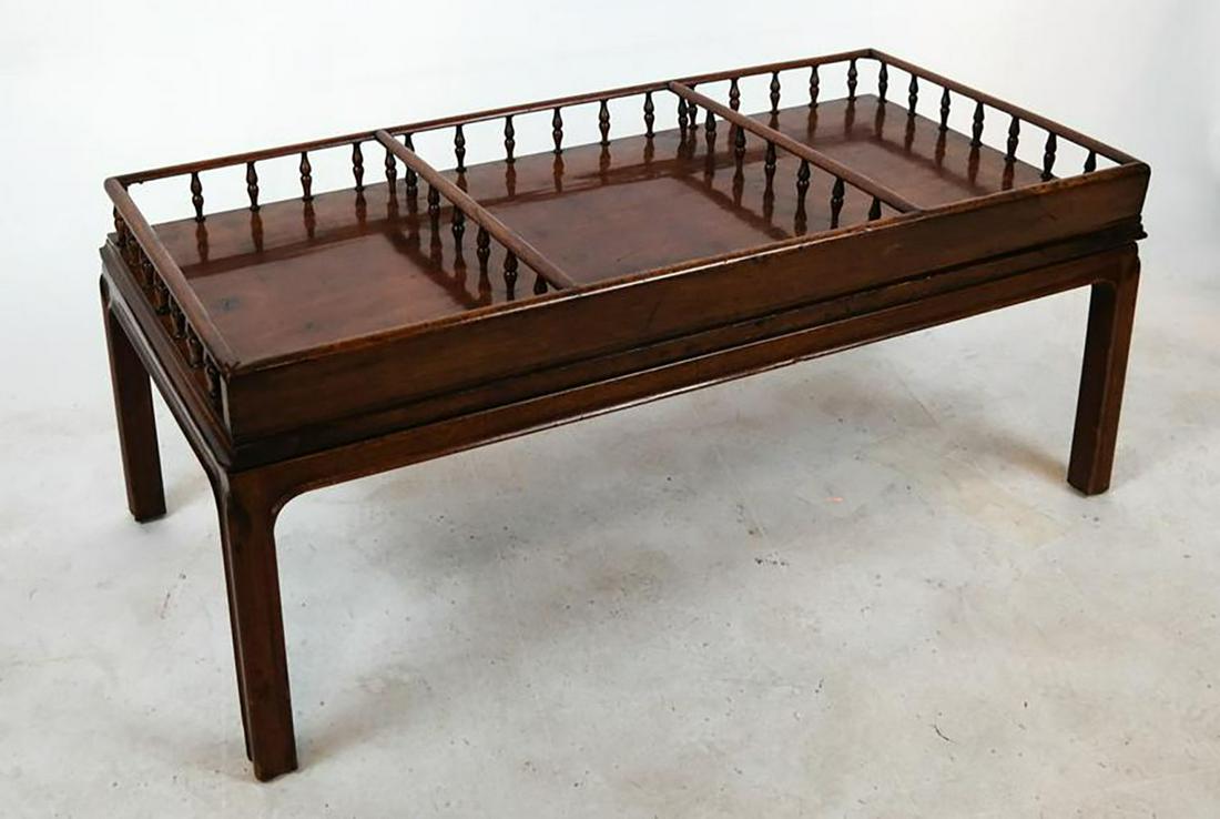 Mahogany Galleried Coffee/Low Table (1 of 7)