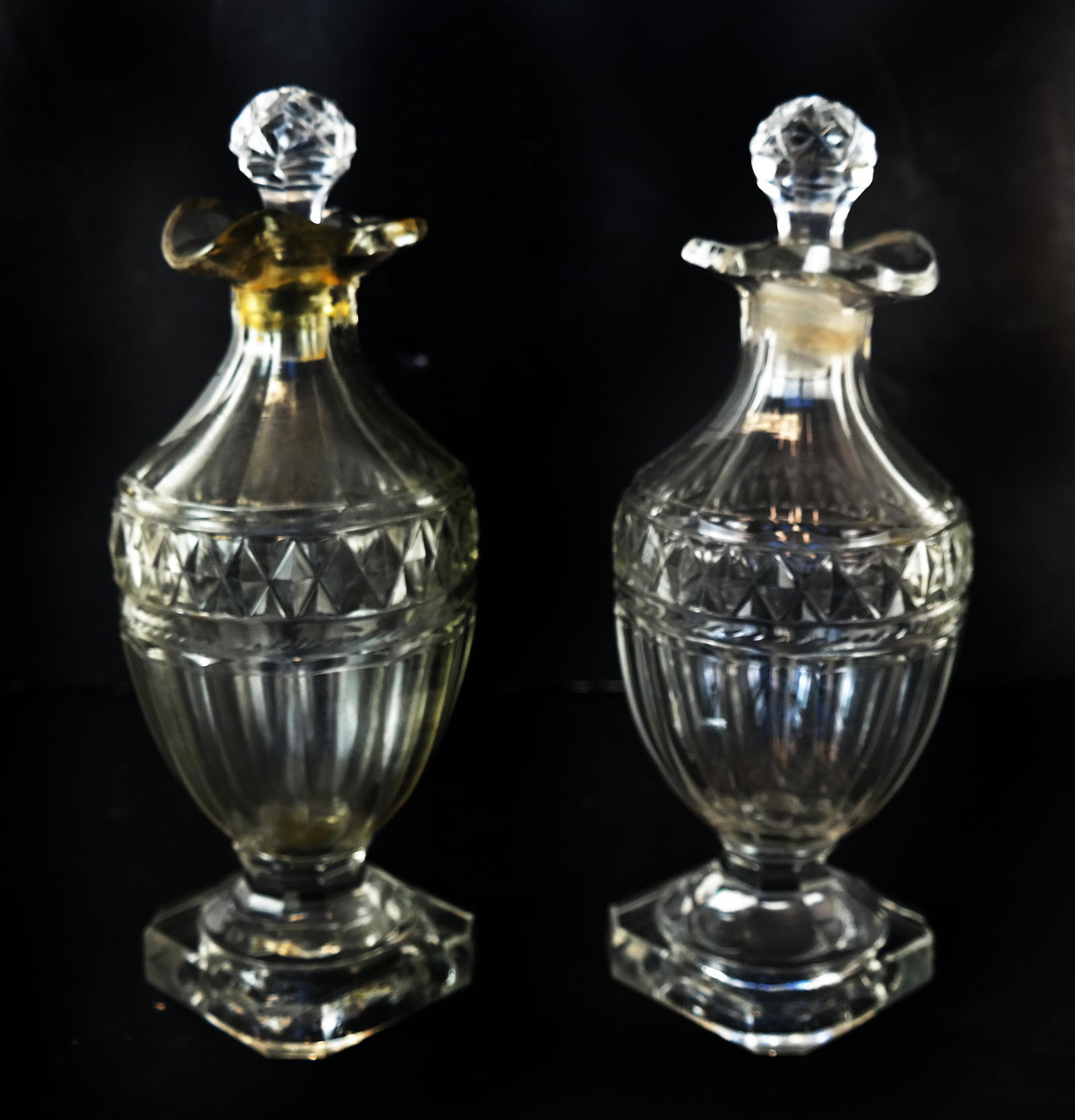 Pair 18th C, Glass Cruets (1 of 10)