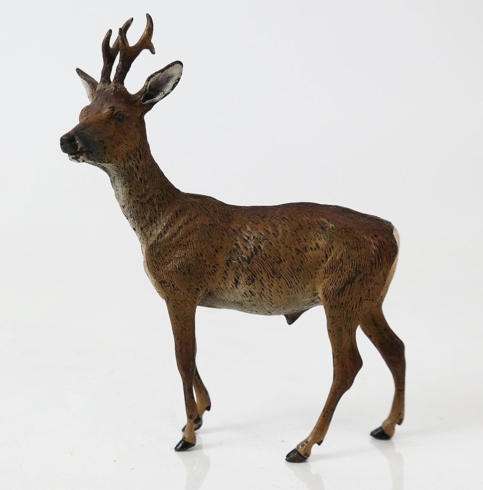 Austrian Cold Painted Bronze Deer Figurine (1 of 6)